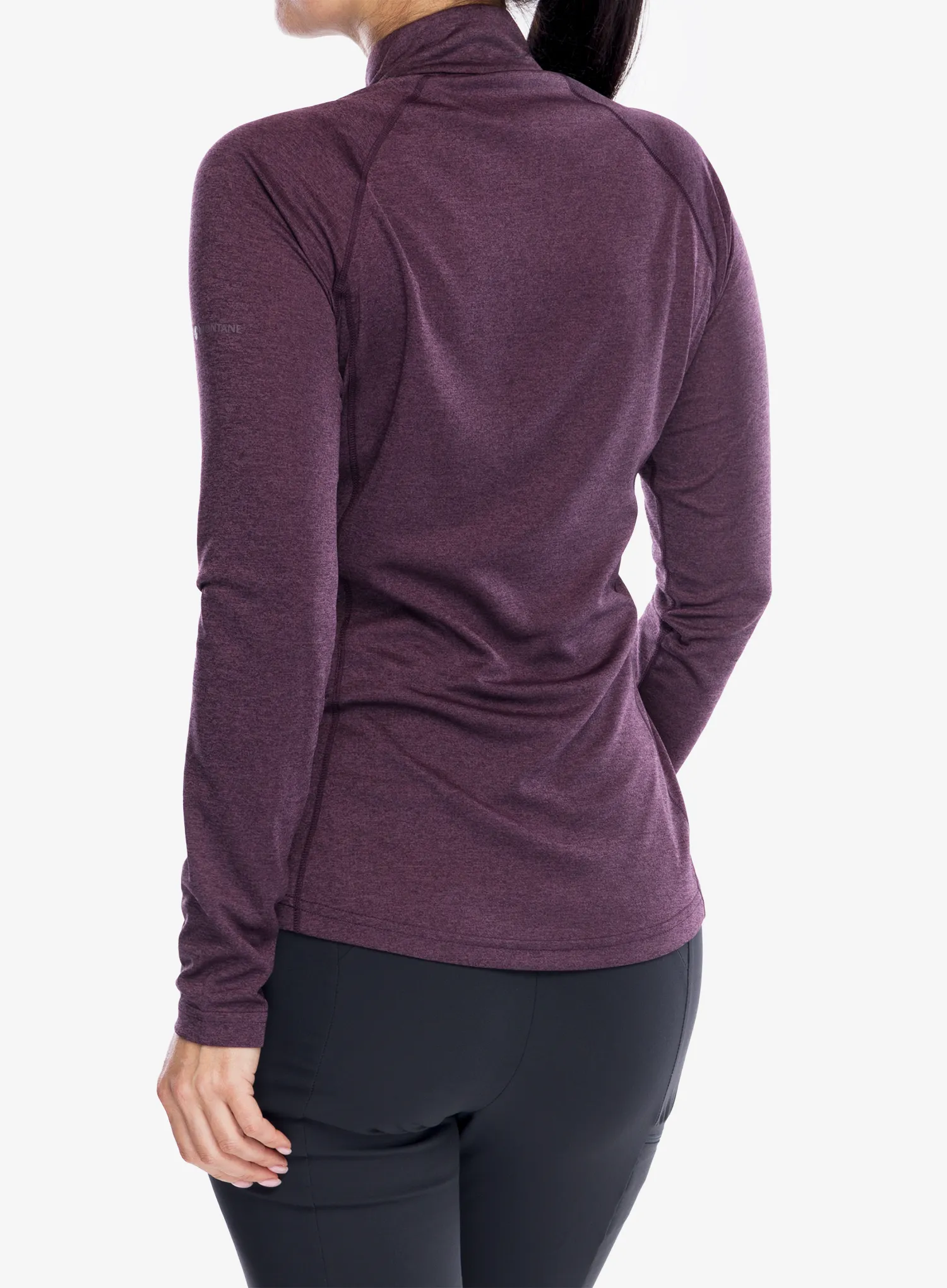 Ženska termoaktivna dukserica Montane Dart Zip Neck - mulberry