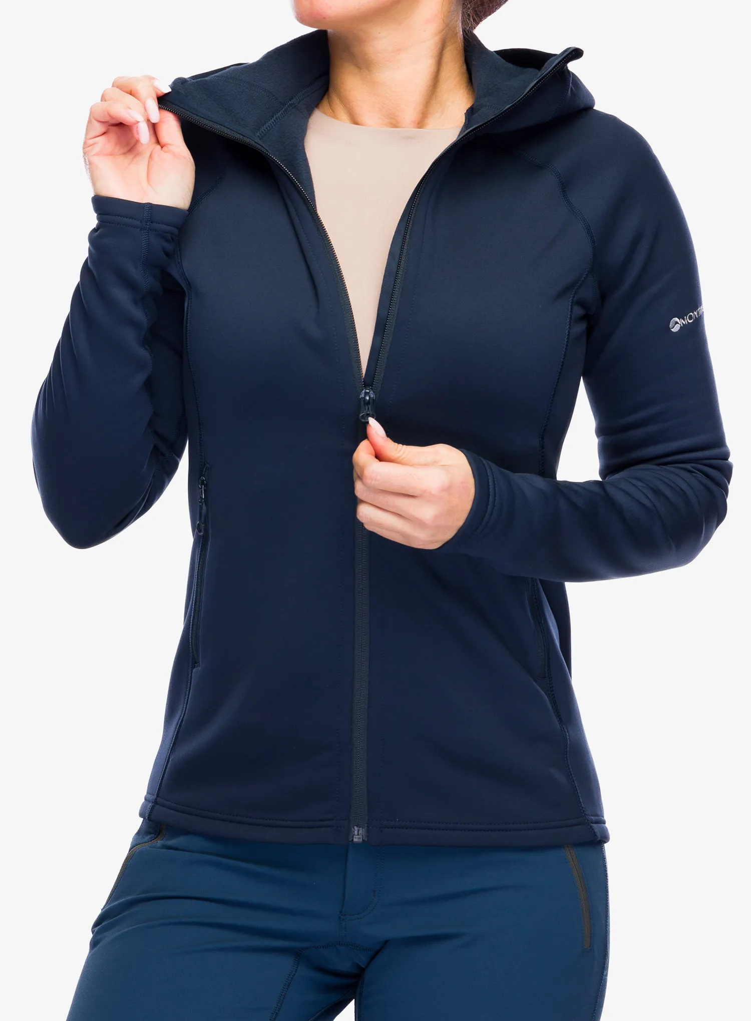 Dukserica s kapuljačom ženska Montane Fury Hoodie - eclipse blue