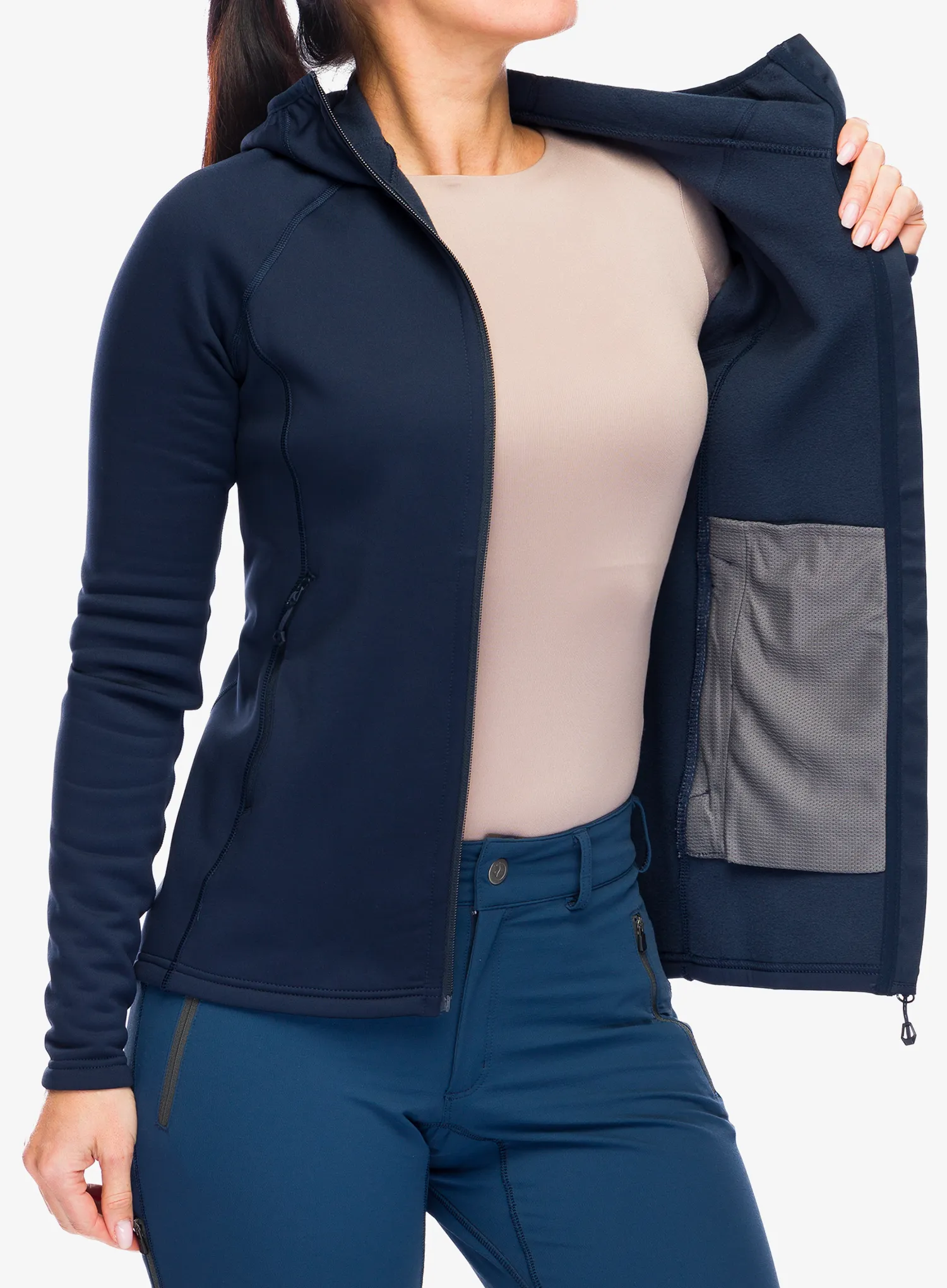Dukserica s kapuljačom ženska Montane Fury Hoodie - eclipse blue