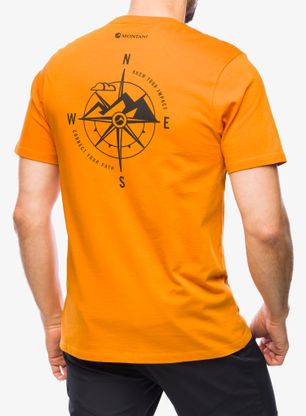 Pamučna majica Montane Impact Compass Tee - flame orange