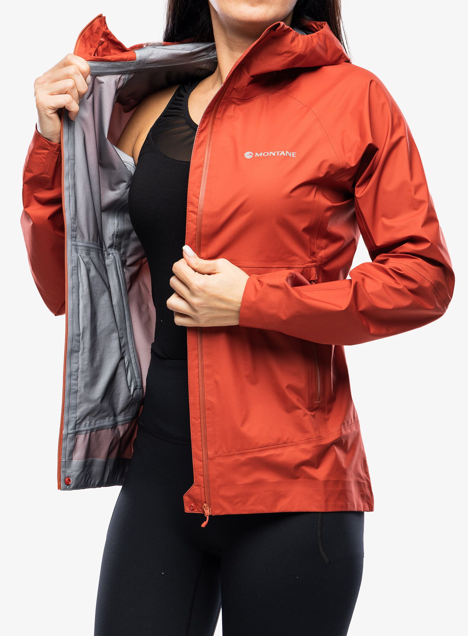 Ženska jakna s membranom Montane Phase Nano Jacket - saffron red