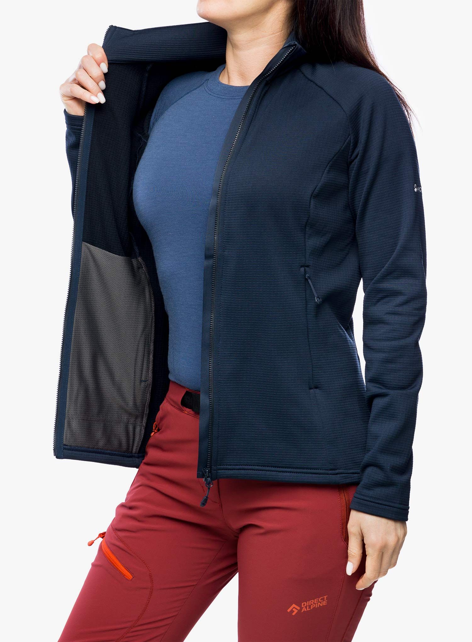 Ženska dukserica na otkopčavanje Montane Protium Jacket - eclipse blue