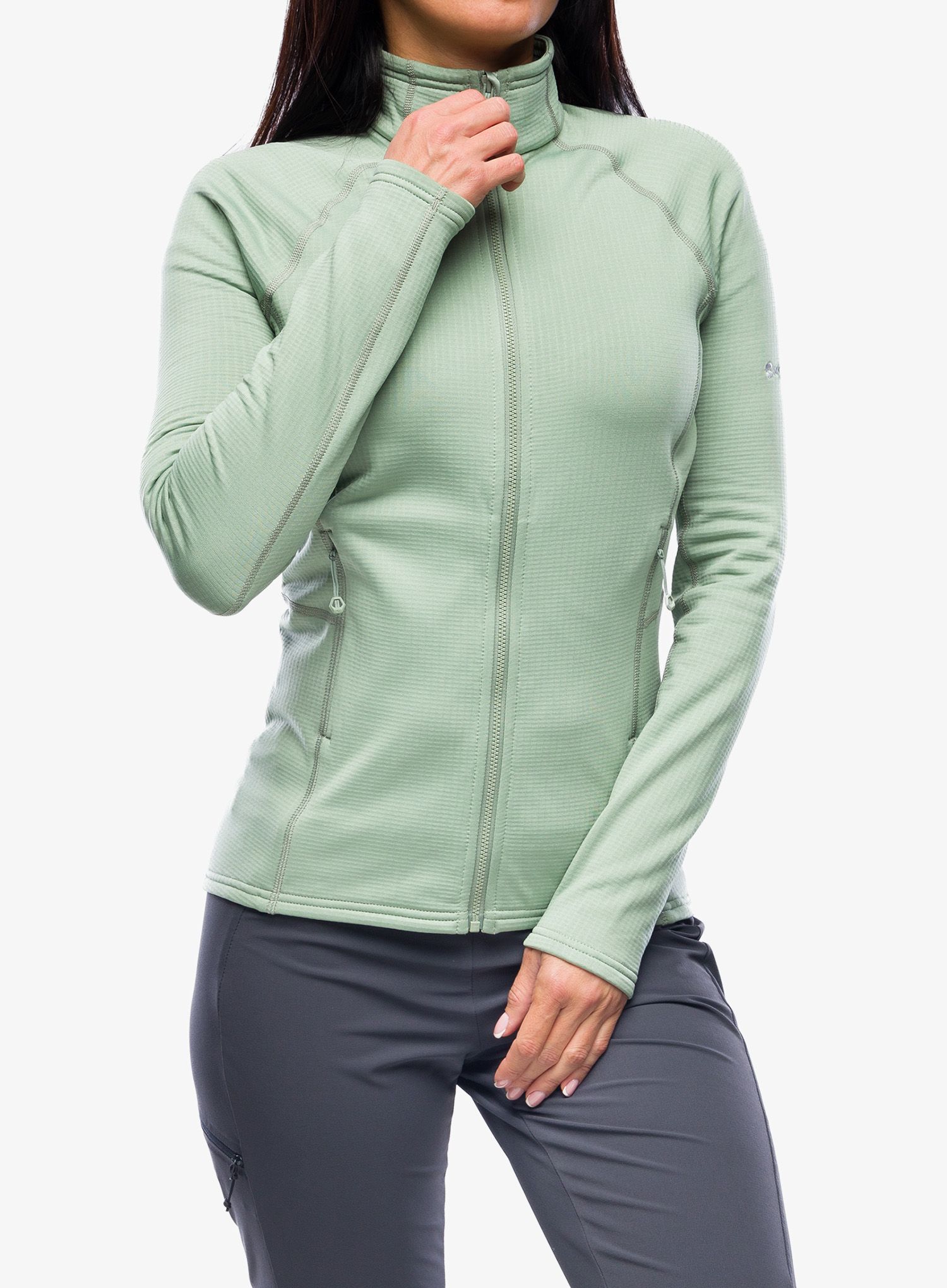 Ženska dukserica na otkopčavanje Montane Protium Jacket - pale sage