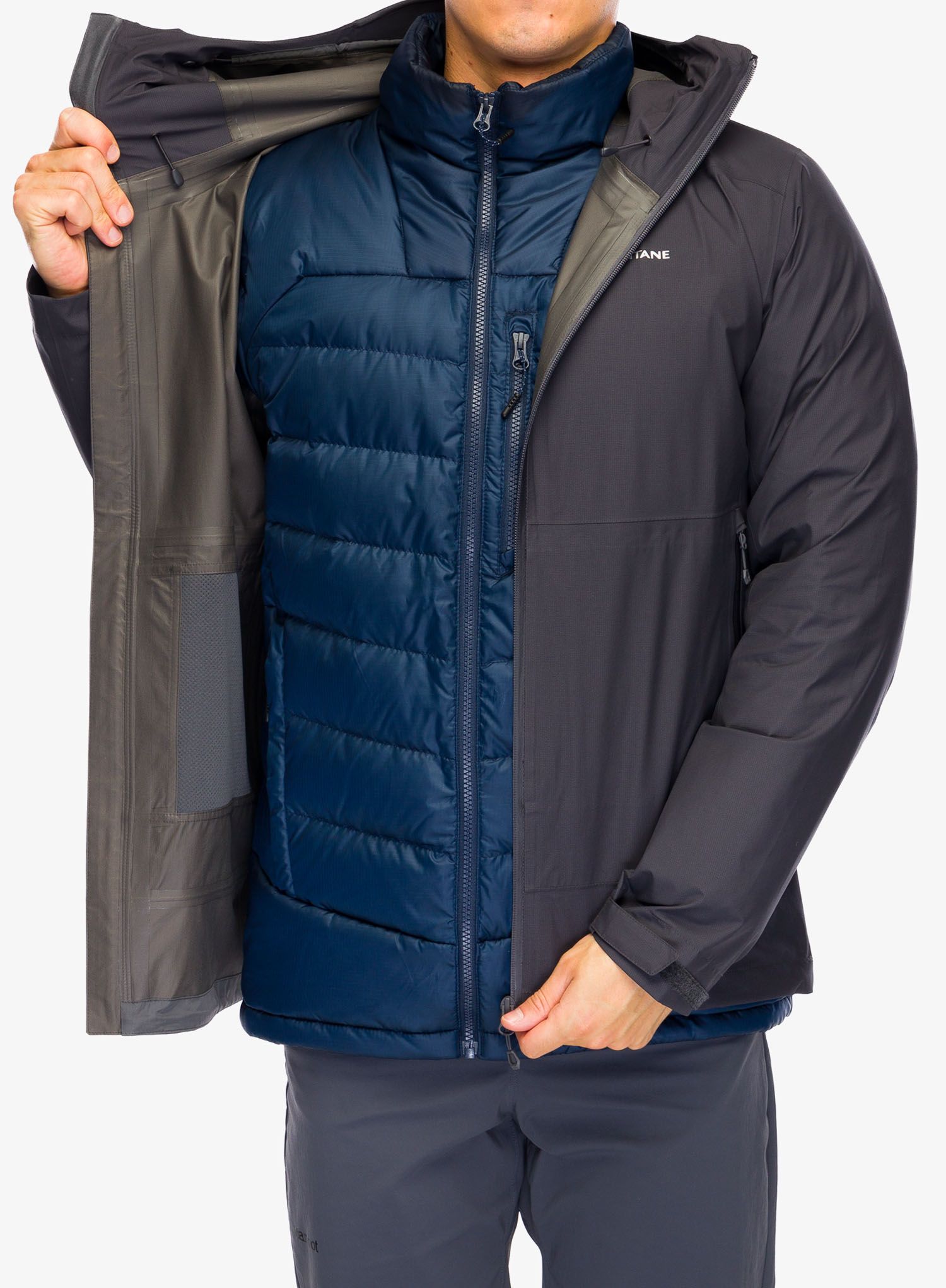 Kišna jakna Montane Spirit Lite Jacket - midnight grey