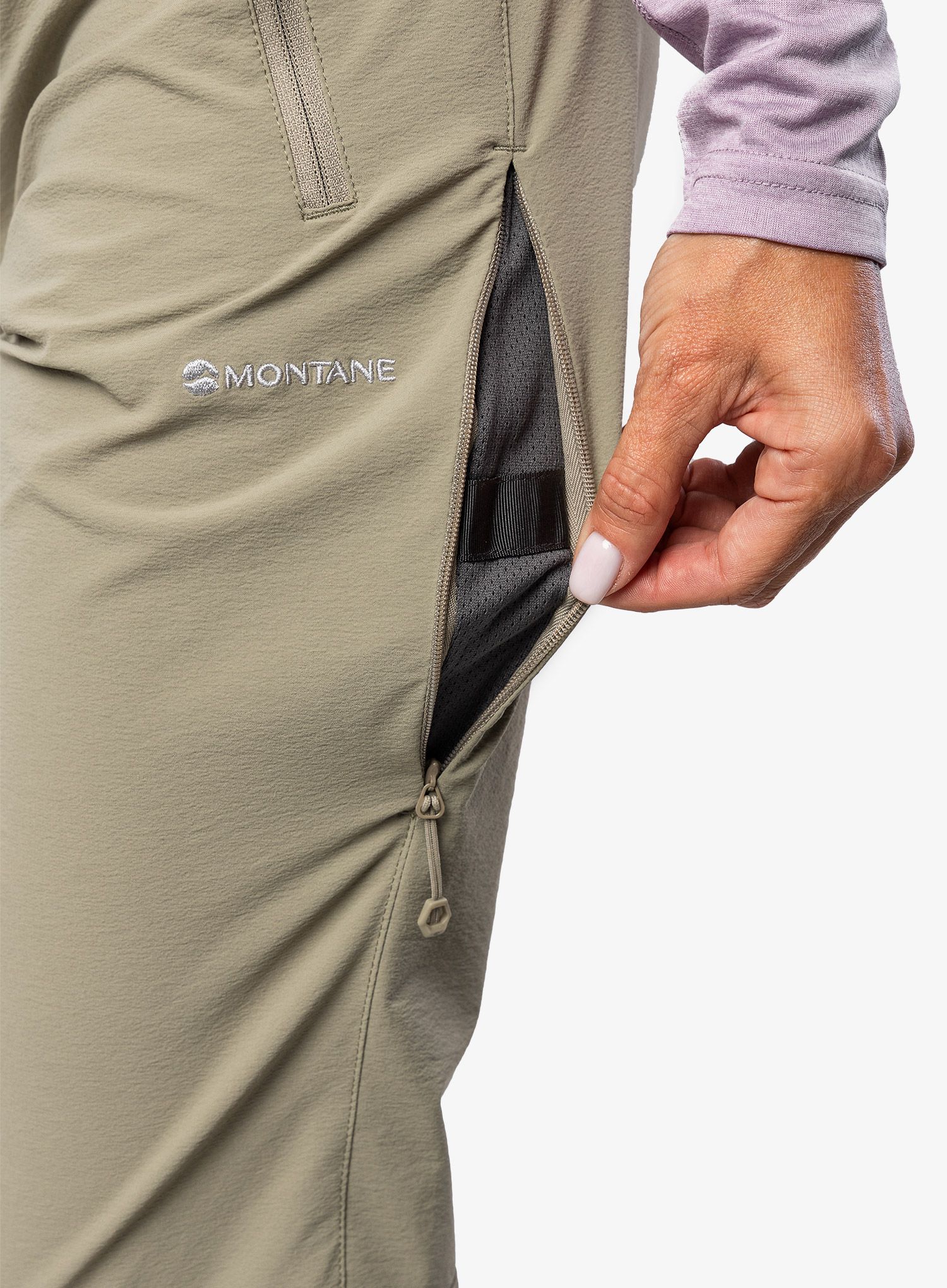 Ženske planinarske hlače Montane Terra Stretch Pants - overland