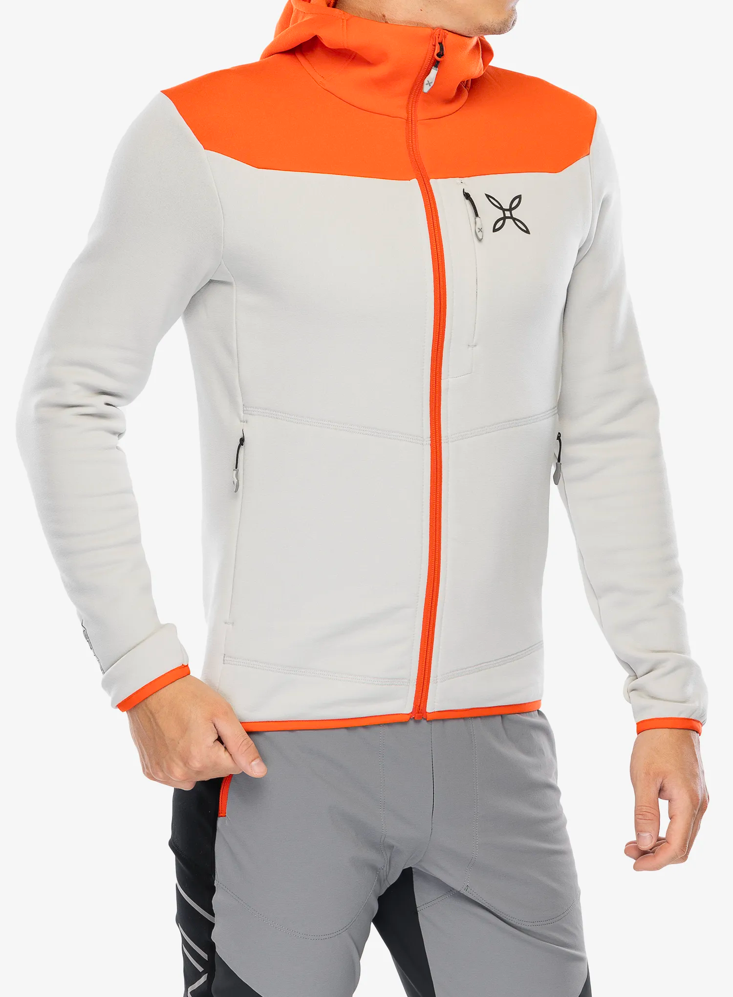 Dukserica od flisa Montura Altitude Maglia - quiet grey/orange