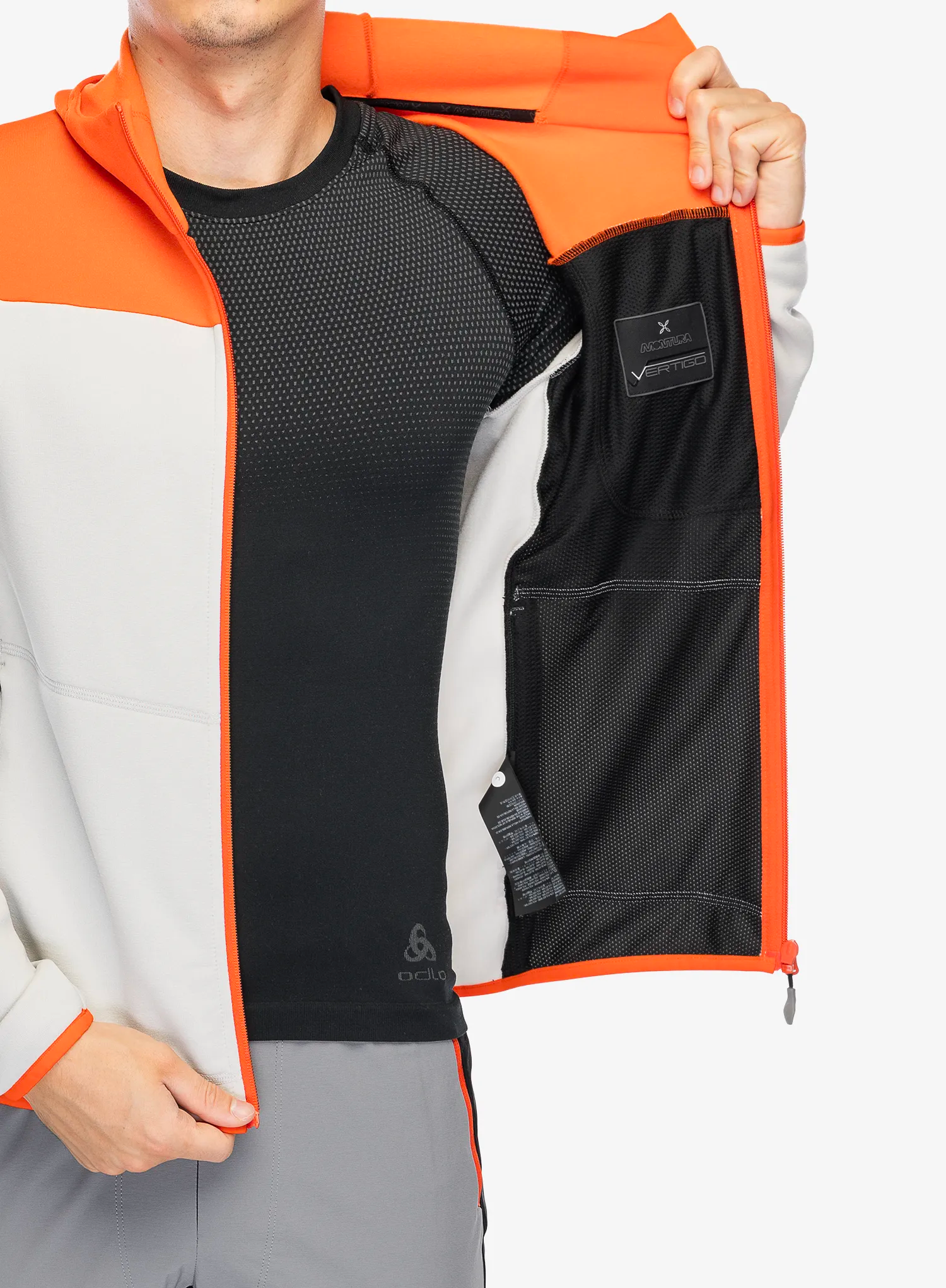 Dukserica od flisa Montura Altitude Maglia - quiet grey/orange