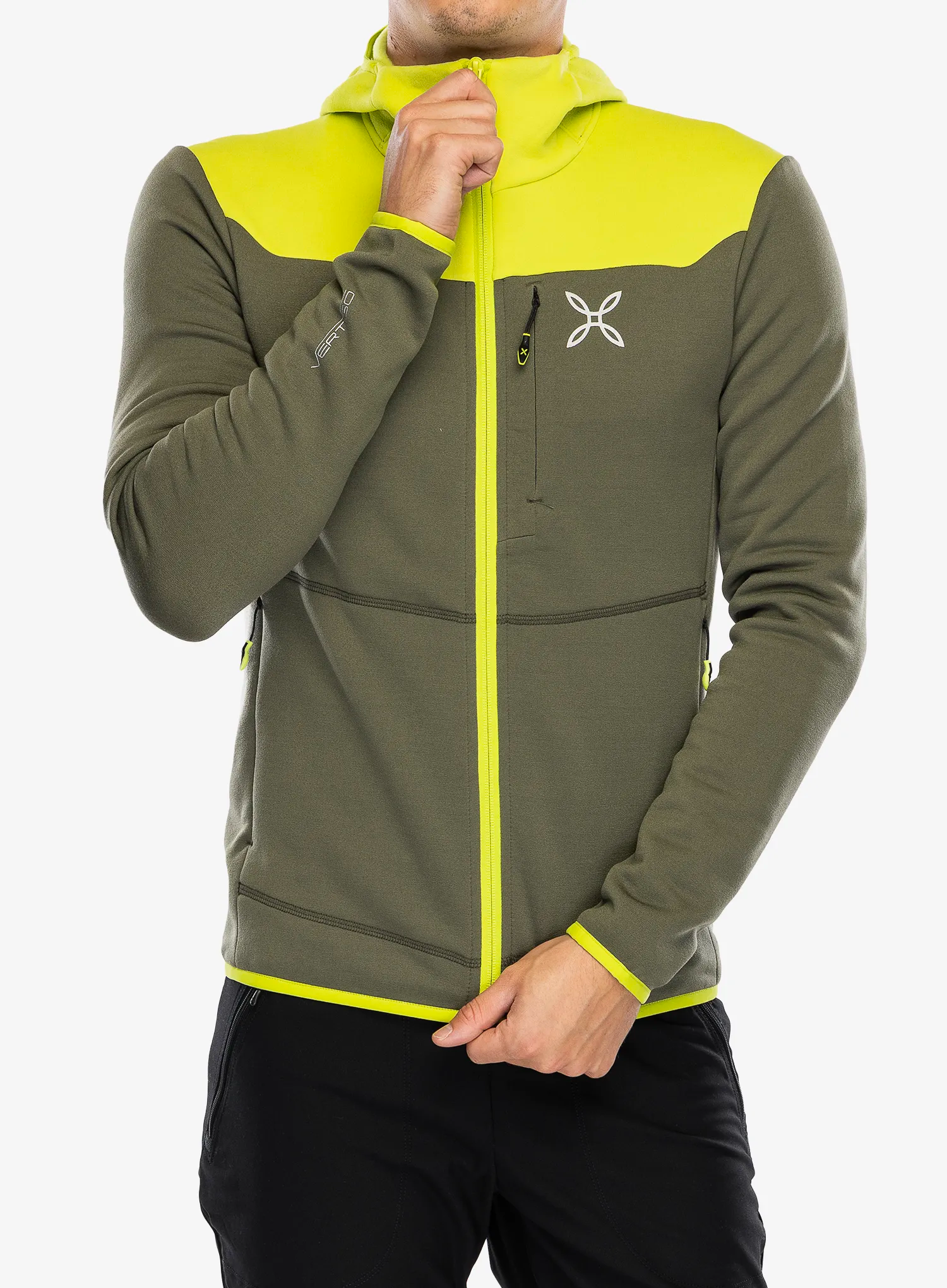 Dukserica od flisa Montura Altitude Maglia - sage green/lime green