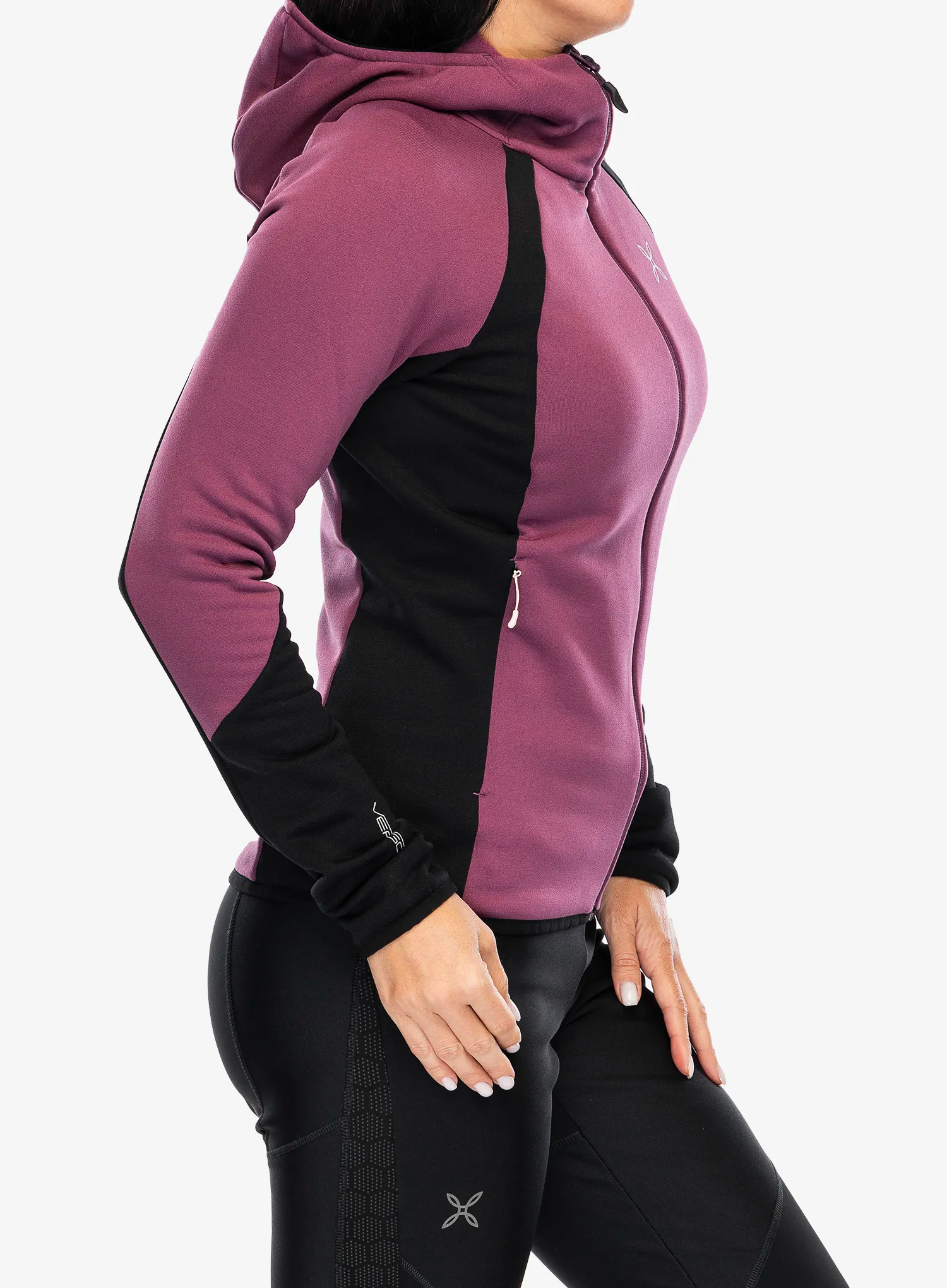 Ženska dukserica od flisa Montura Altitude Maglia - wine red/light rose