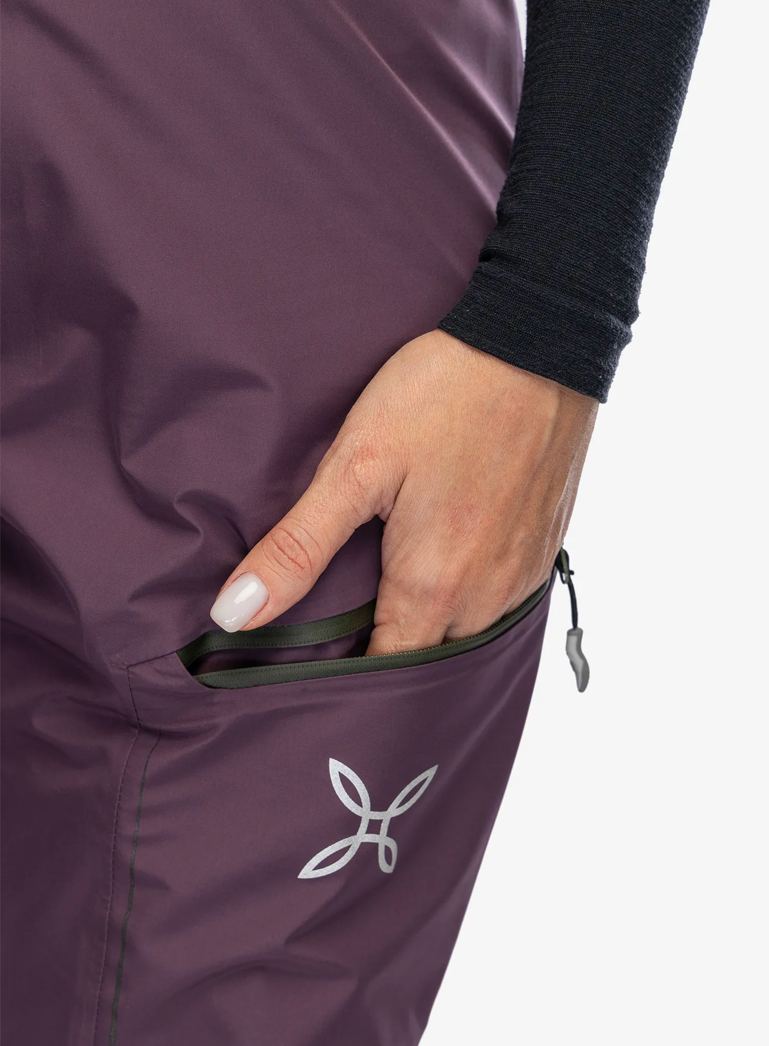 Ženske GORE-TEX hlače Montura Cliff Cover Pants - wine red/sage green