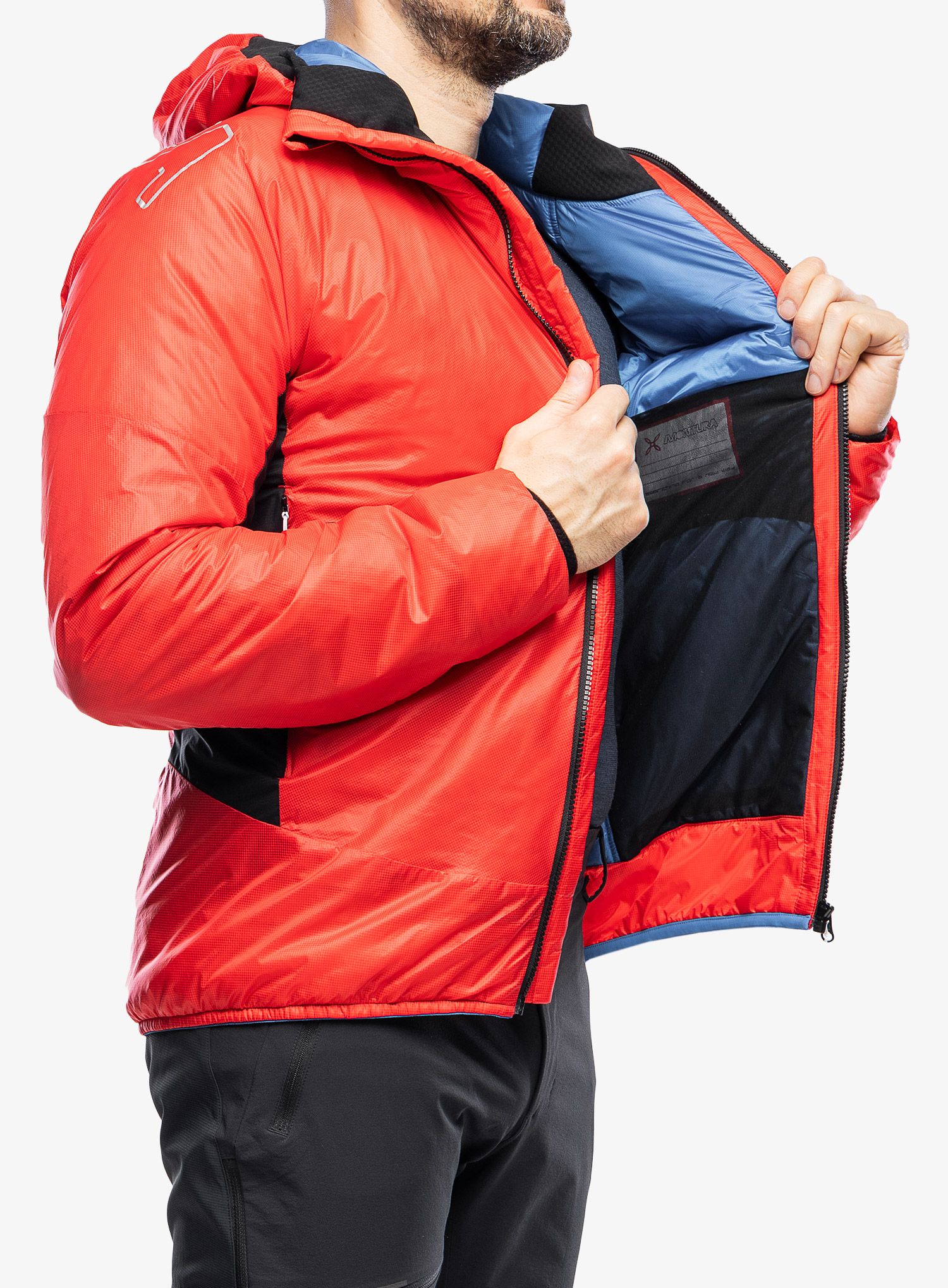 Jakna s postavom Montura Eiger Jacket - power red/bright blue