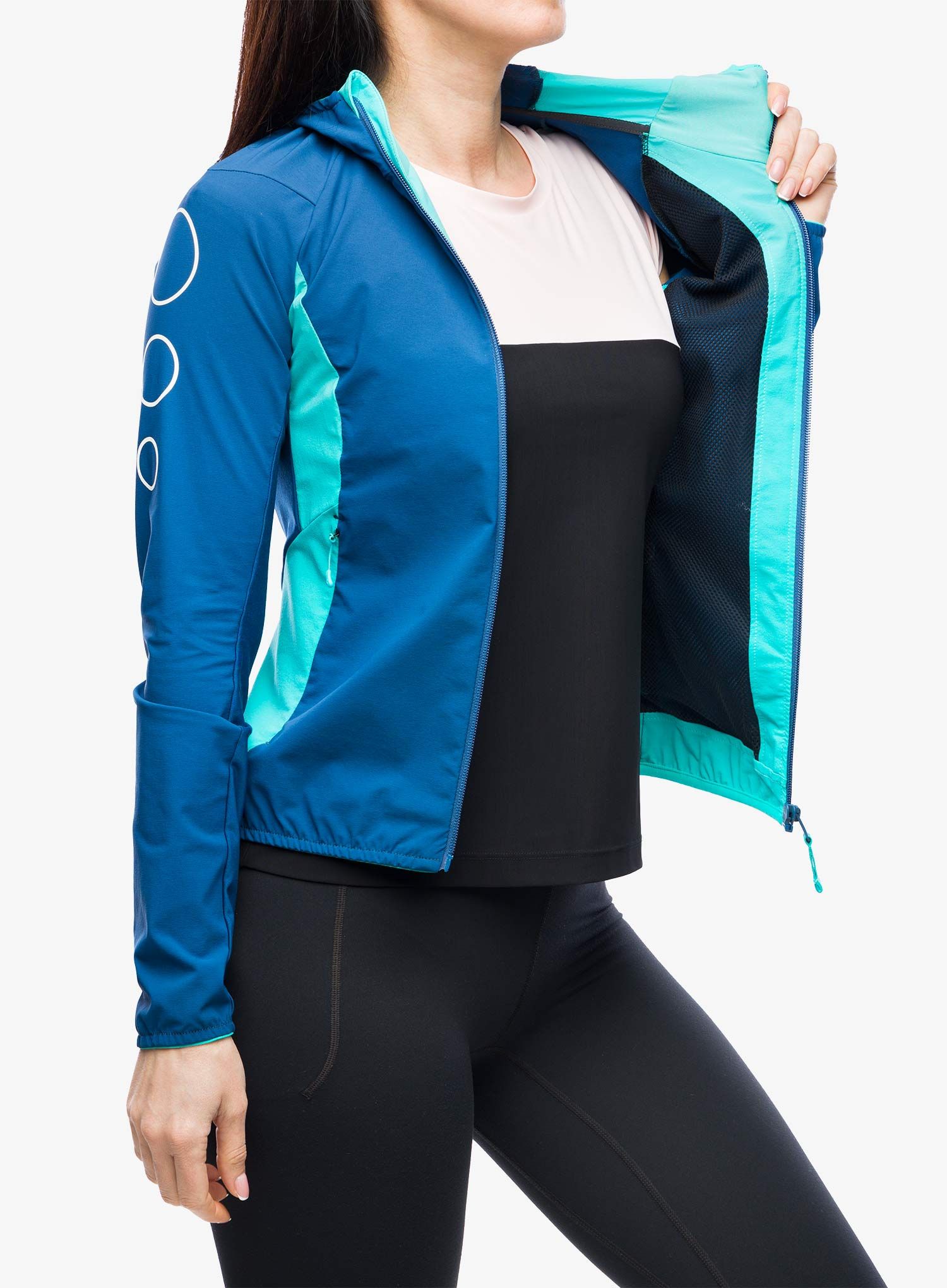 Ženska jakna za trčanje Montura Flash Sky Jacket - deep blue/light blue