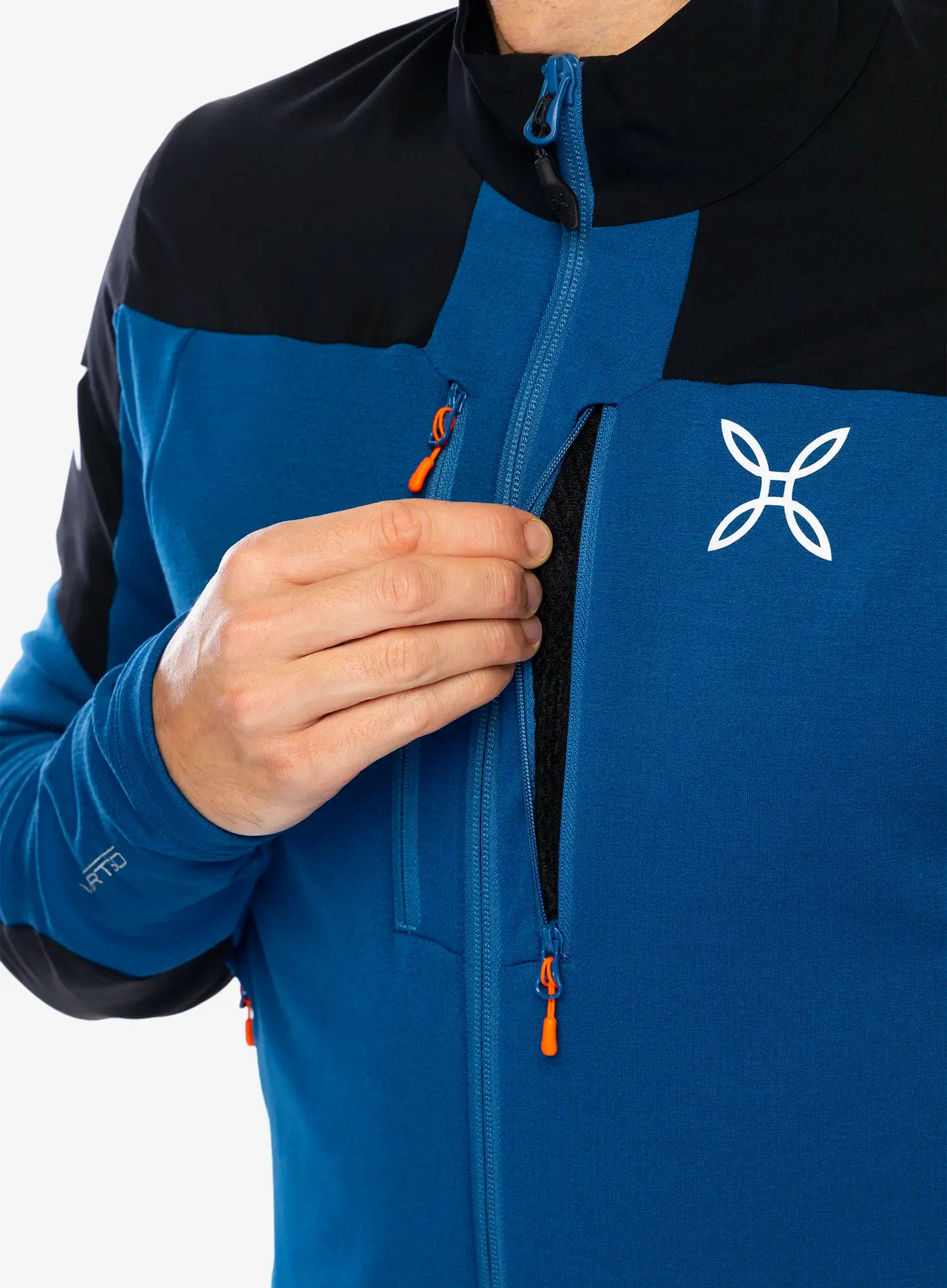 Dukserica na otkopčavanje Montura Force Maglia - deep blue/orange