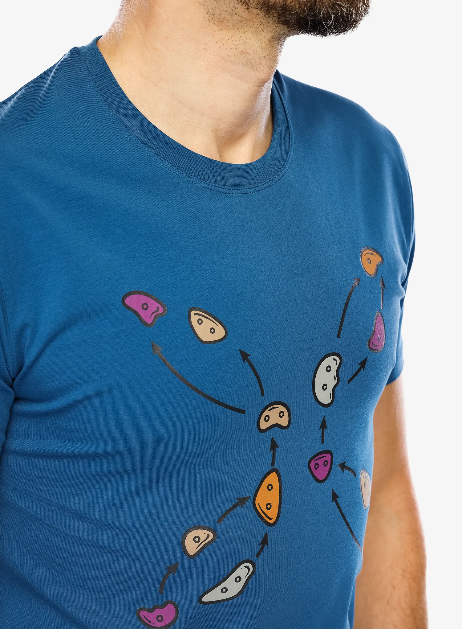 Majica s tiskom Montura Jugs T-Shirt - deep blue