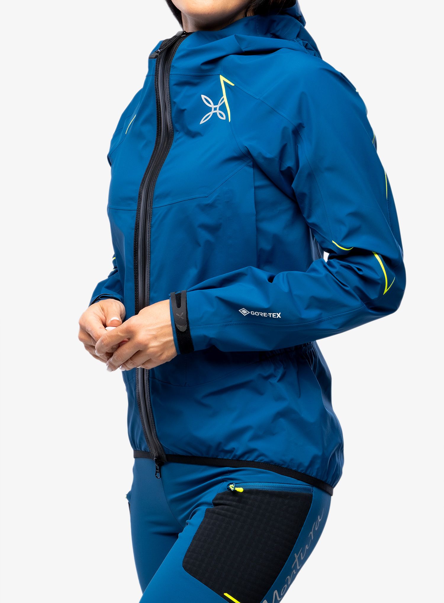 Ženska jakna za turno skijanje Montura Magic 2.0 Jacket - deep blue/yellow fluo