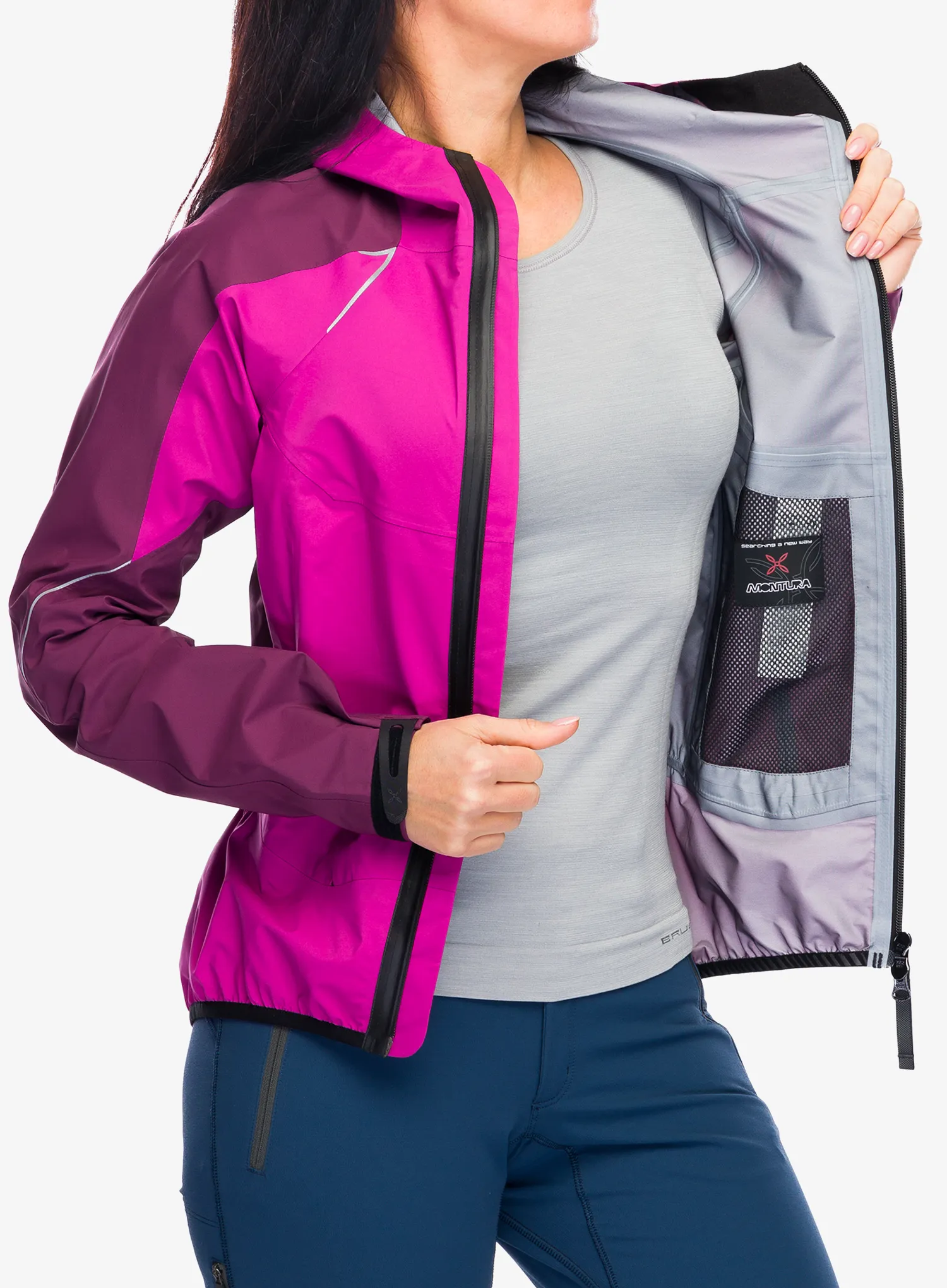 Ženska jakna za planine Montura Magic 2.0 Jacket - baton rouge/wine red
