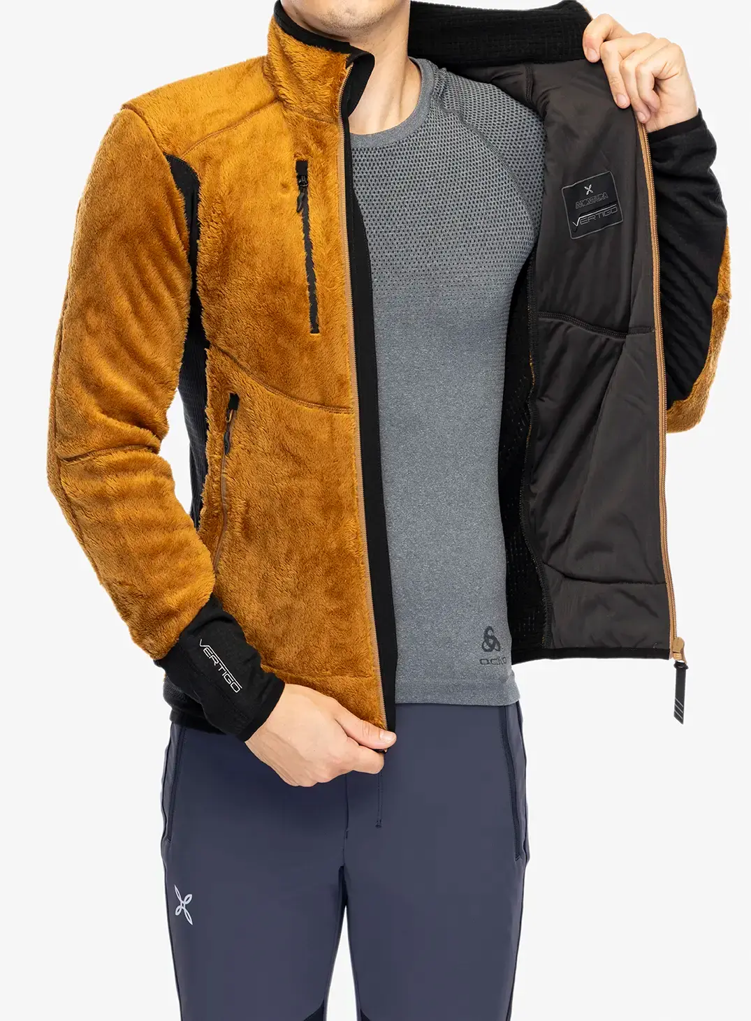 Jakna od flisa Montura Nordic Fleece Jacket - bronze brown