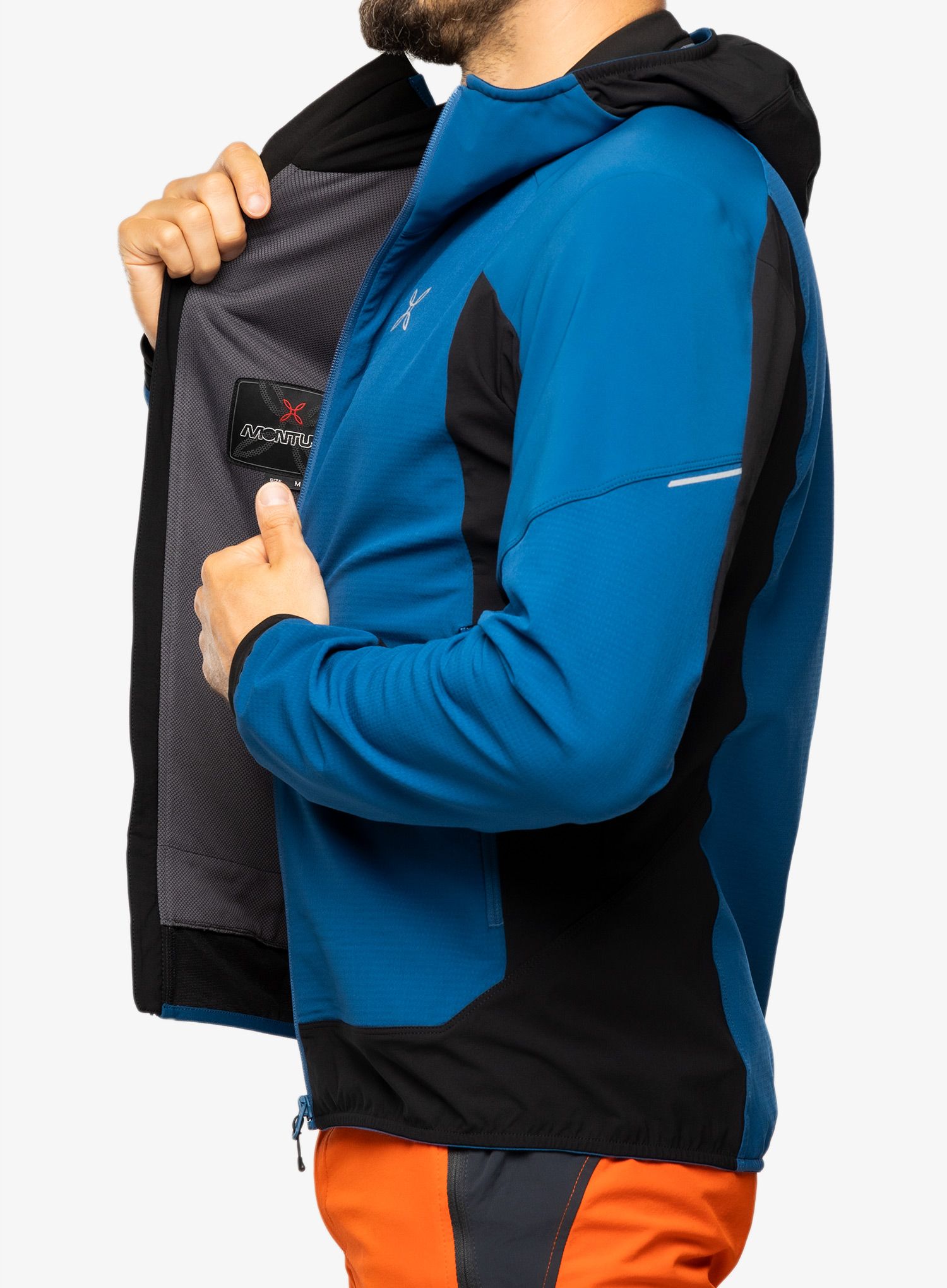 Softshell jakna Montura Premium Wind Hoody Jacket - deep blue