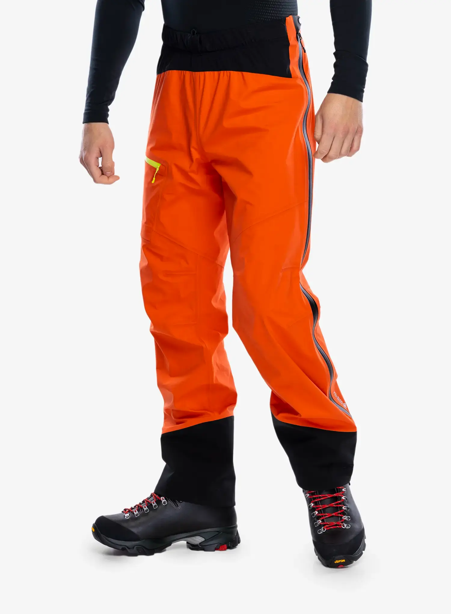 GORE-TEX hlače Montura Reactive Cover Pants - orange/lime green