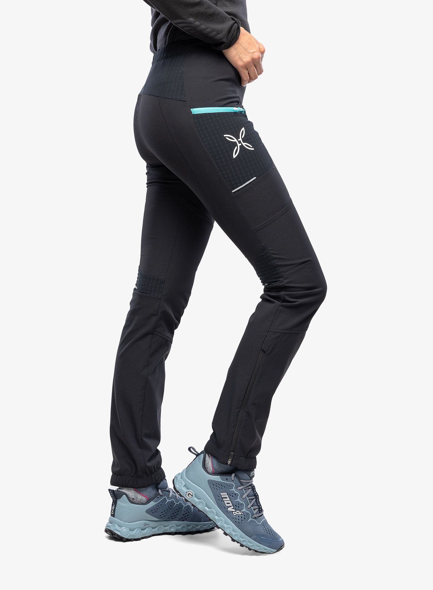 Ženske softshell hlače Montura Ski Style Pants - black/light blue