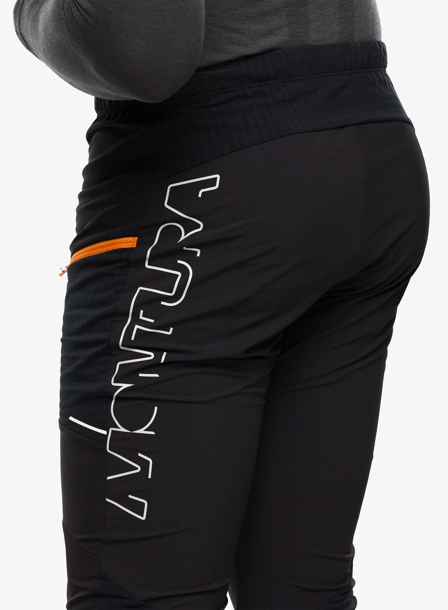 Hlače za turno skijanje Montura Ski Style Pants - black/mandarine