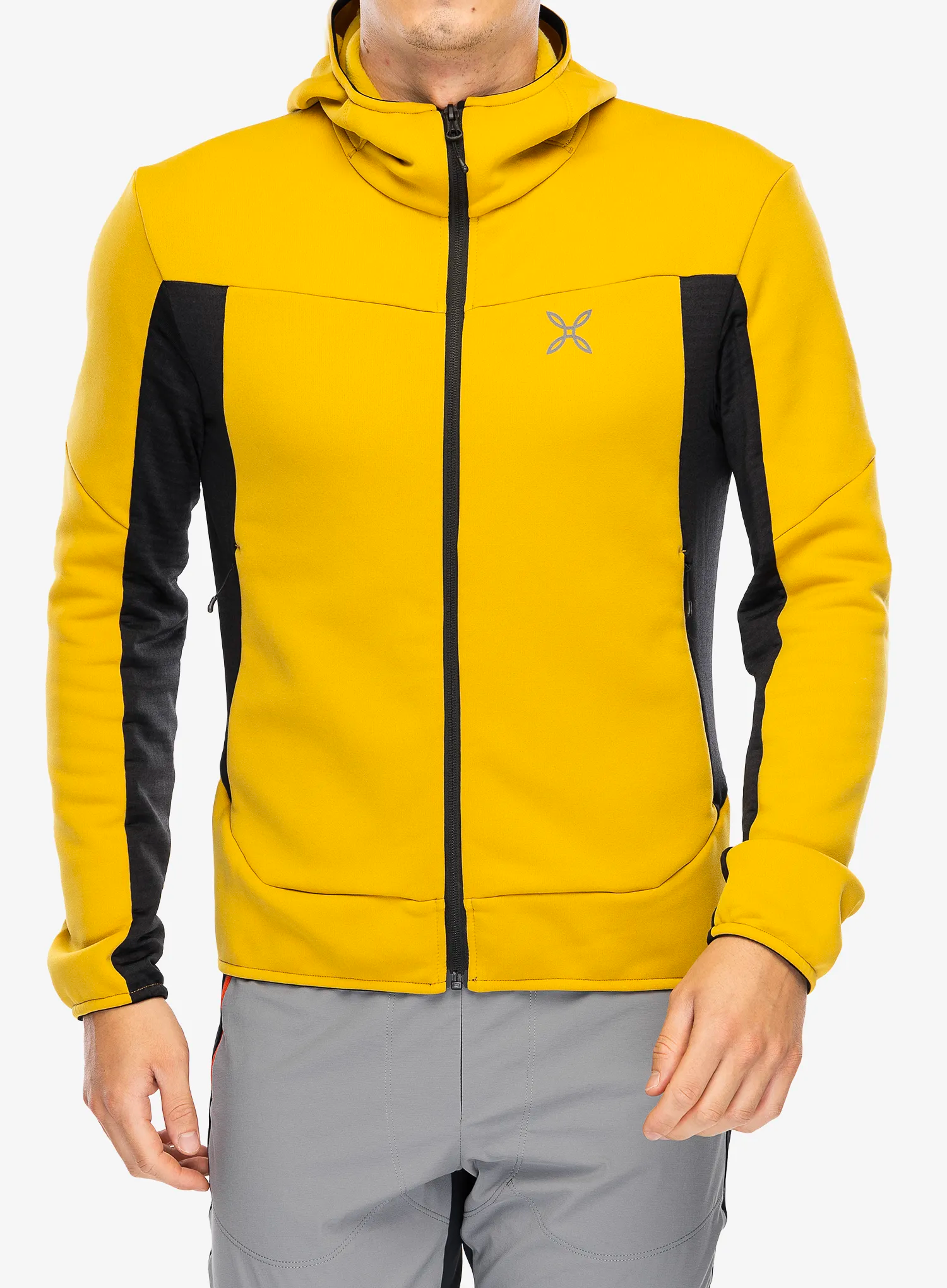 Dukserica na otkopčavanje Montura Sky Plus 2 Maglia - mustard