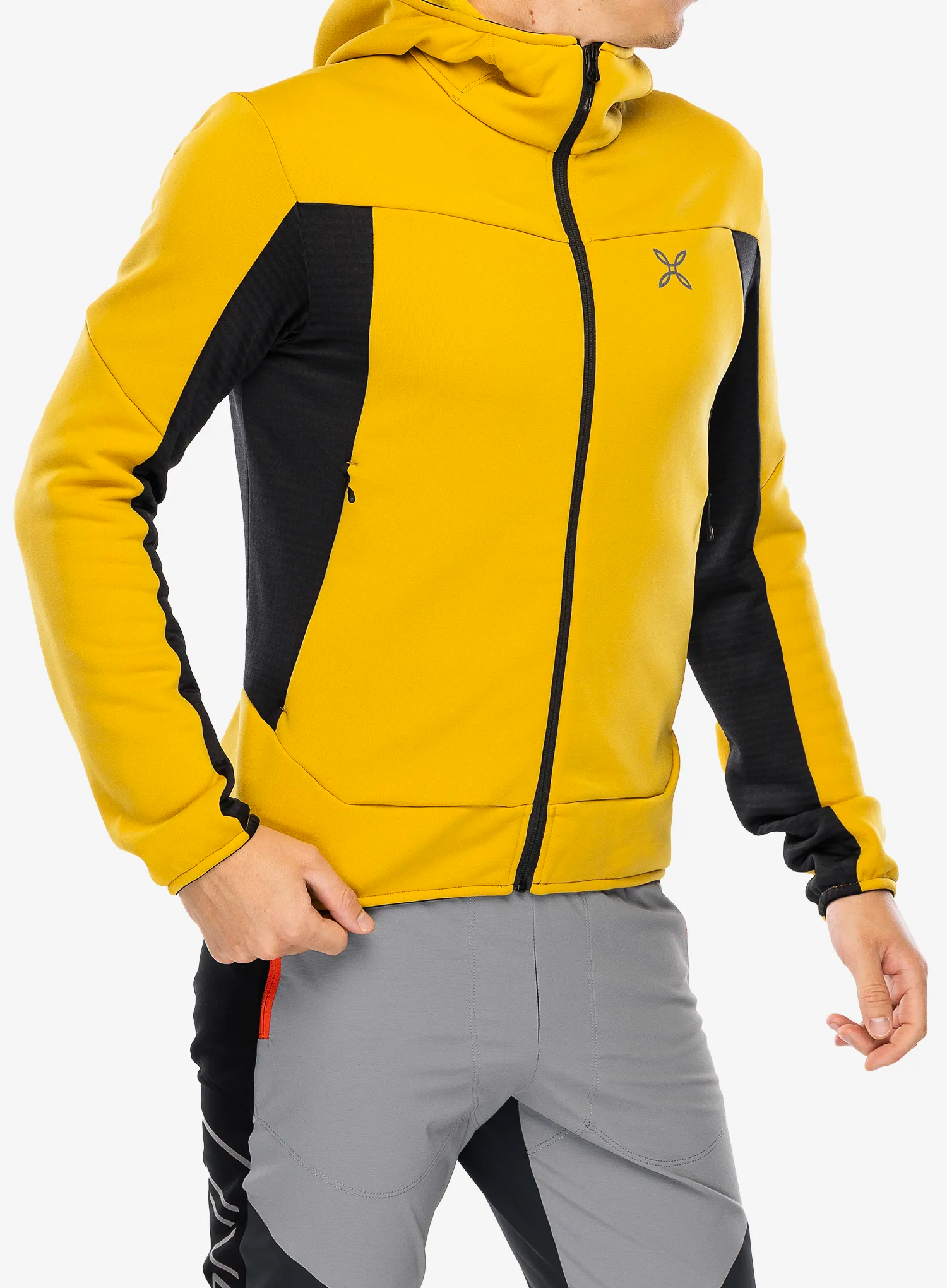 Dukserica na otkopčavanje Montura Sky Plus 2 Maglia - mustard
