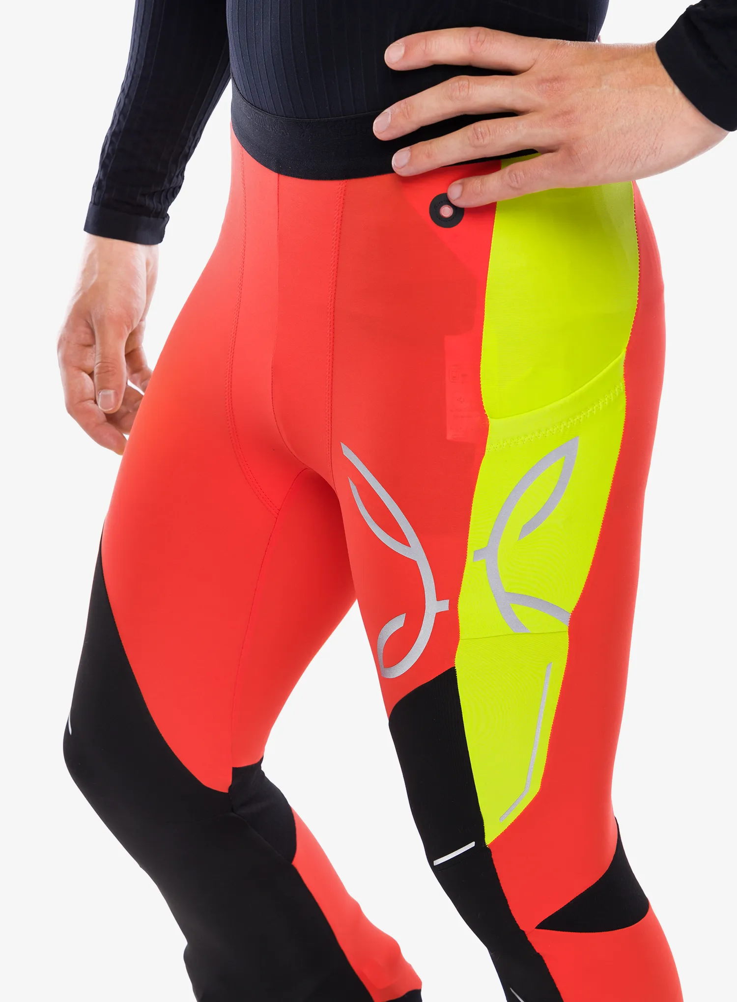 Tajice za trening Montura Slick 2 Pants - orange/lime green