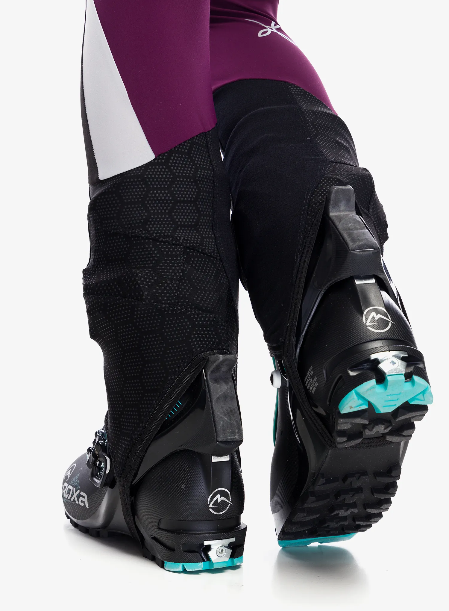 Ženske tajice za trening Montura Slick 2 Pants - wine red/quiet grey