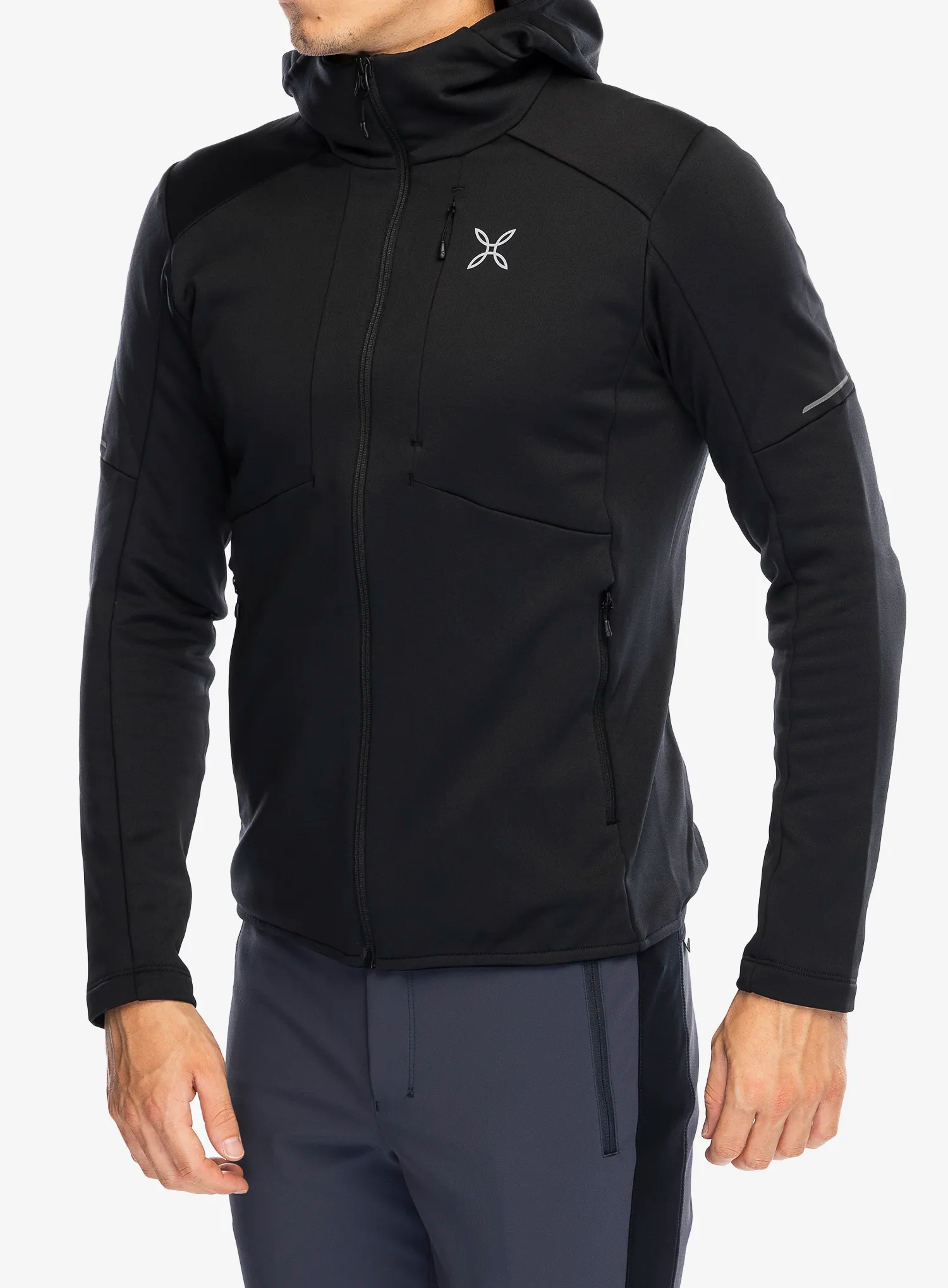 Dukserica na otkopčavanje Montura Smooth Maglia - black