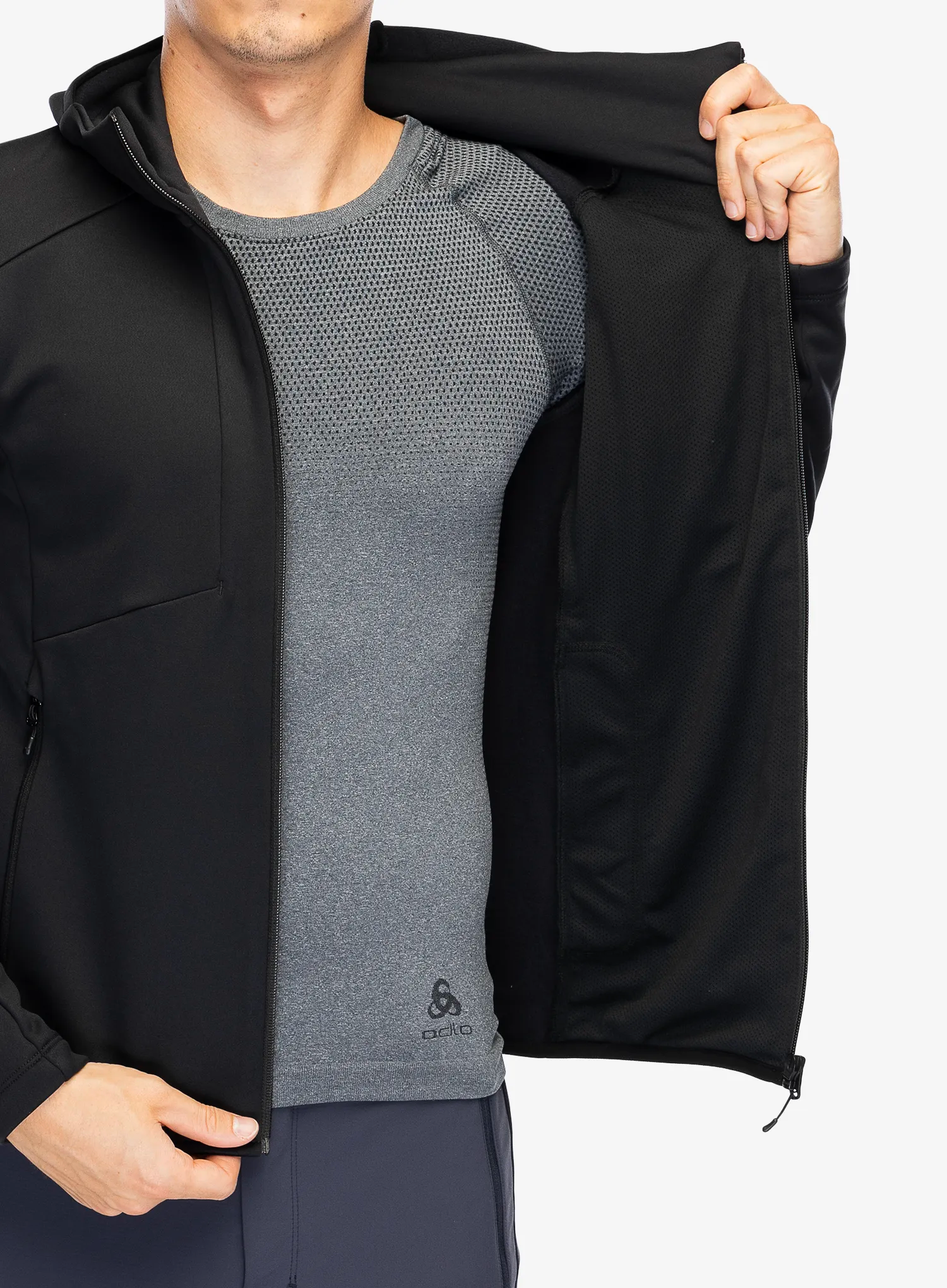 Dukserica na otkopčavanje Montura Smooth Maglia - black