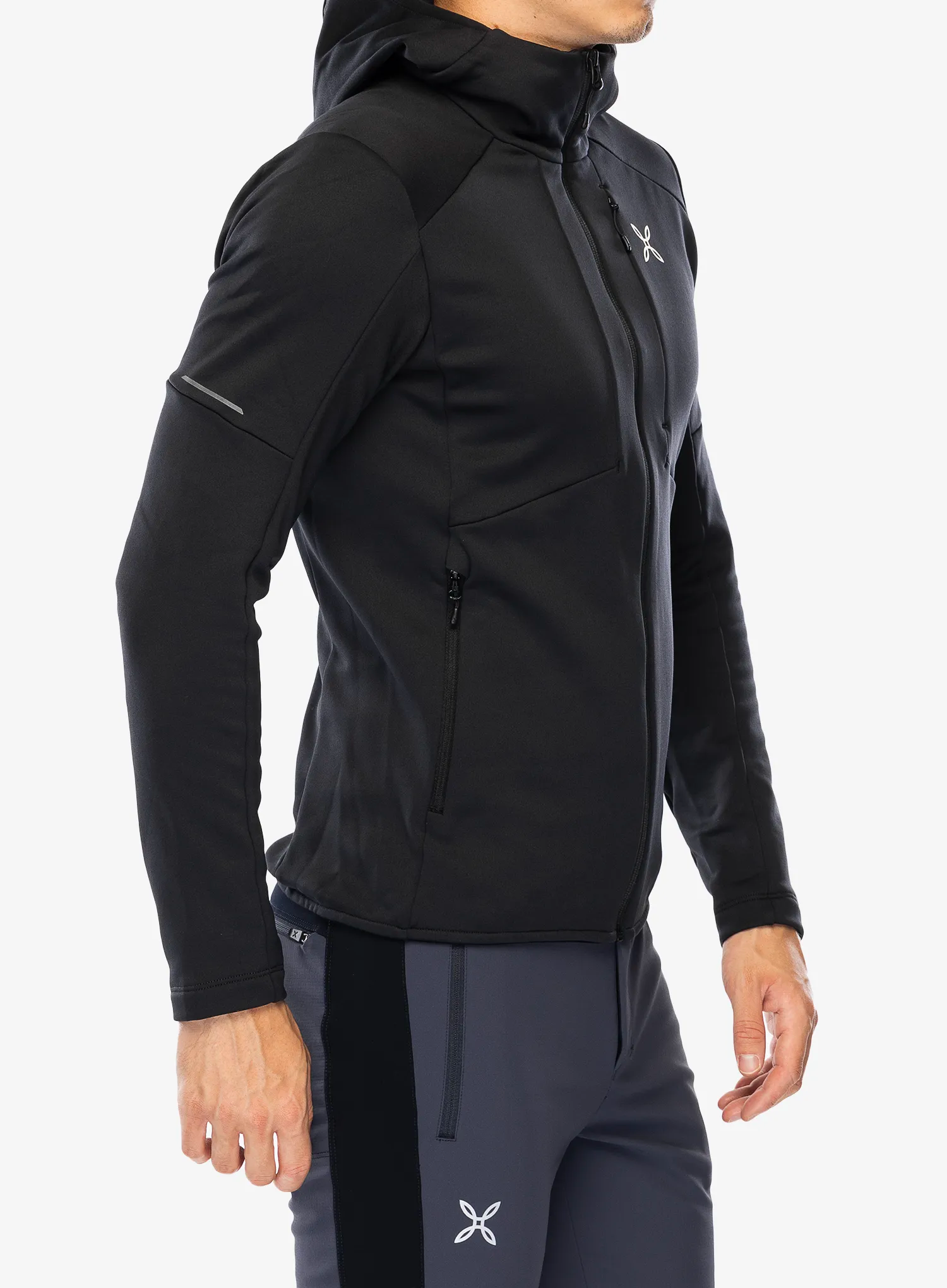 Dukserica na otkopčavanje Montura Smooth Maglia - black