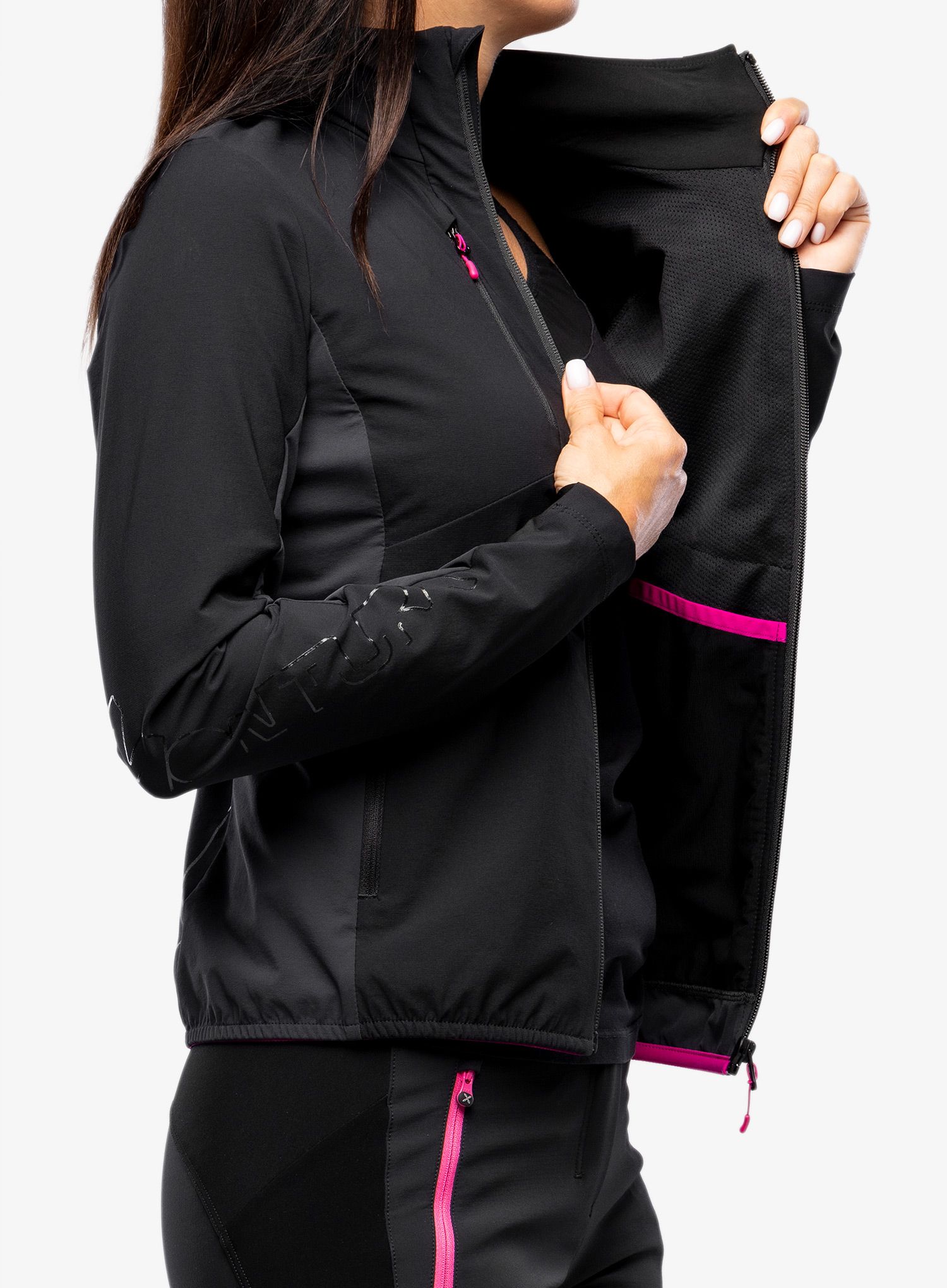 Ženska softshell jakna Montura Speed Style Jacket - black/intense violet