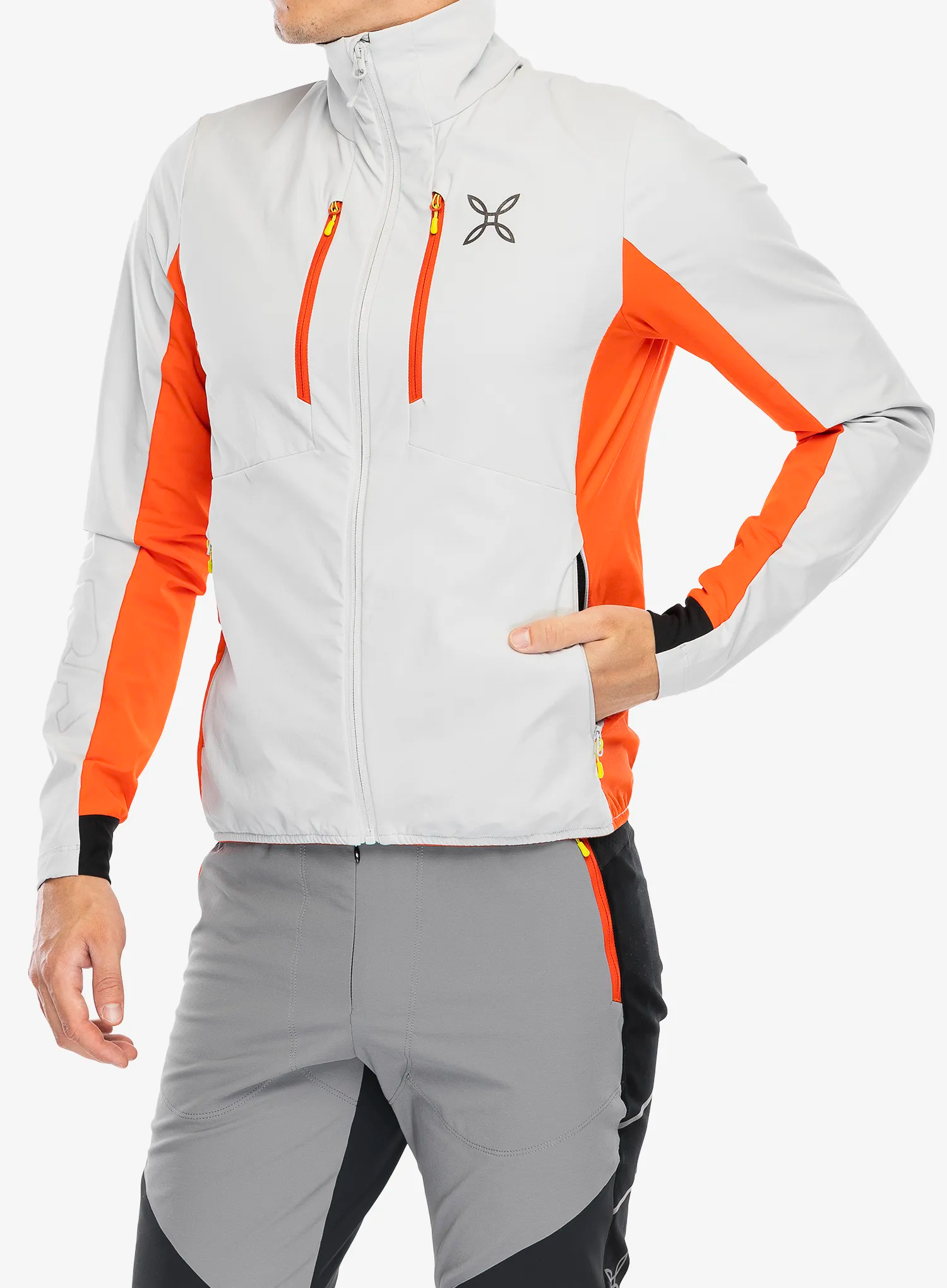 Softshell jakna Montura Speed Style Jacket - quiet grey/orange