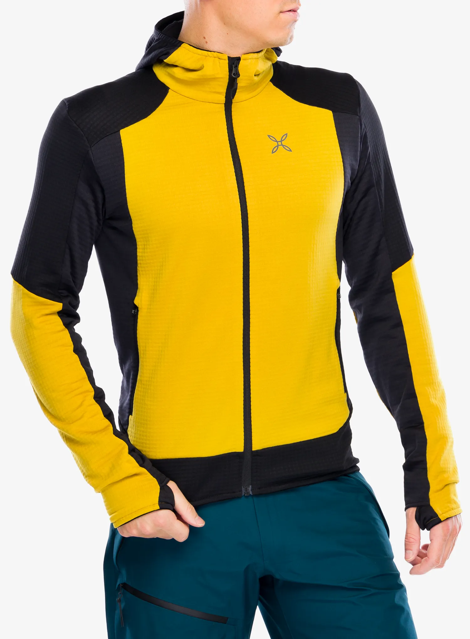 Dukserica na otkopčavanje Montura Stretch Color 2 Maglia - mustard