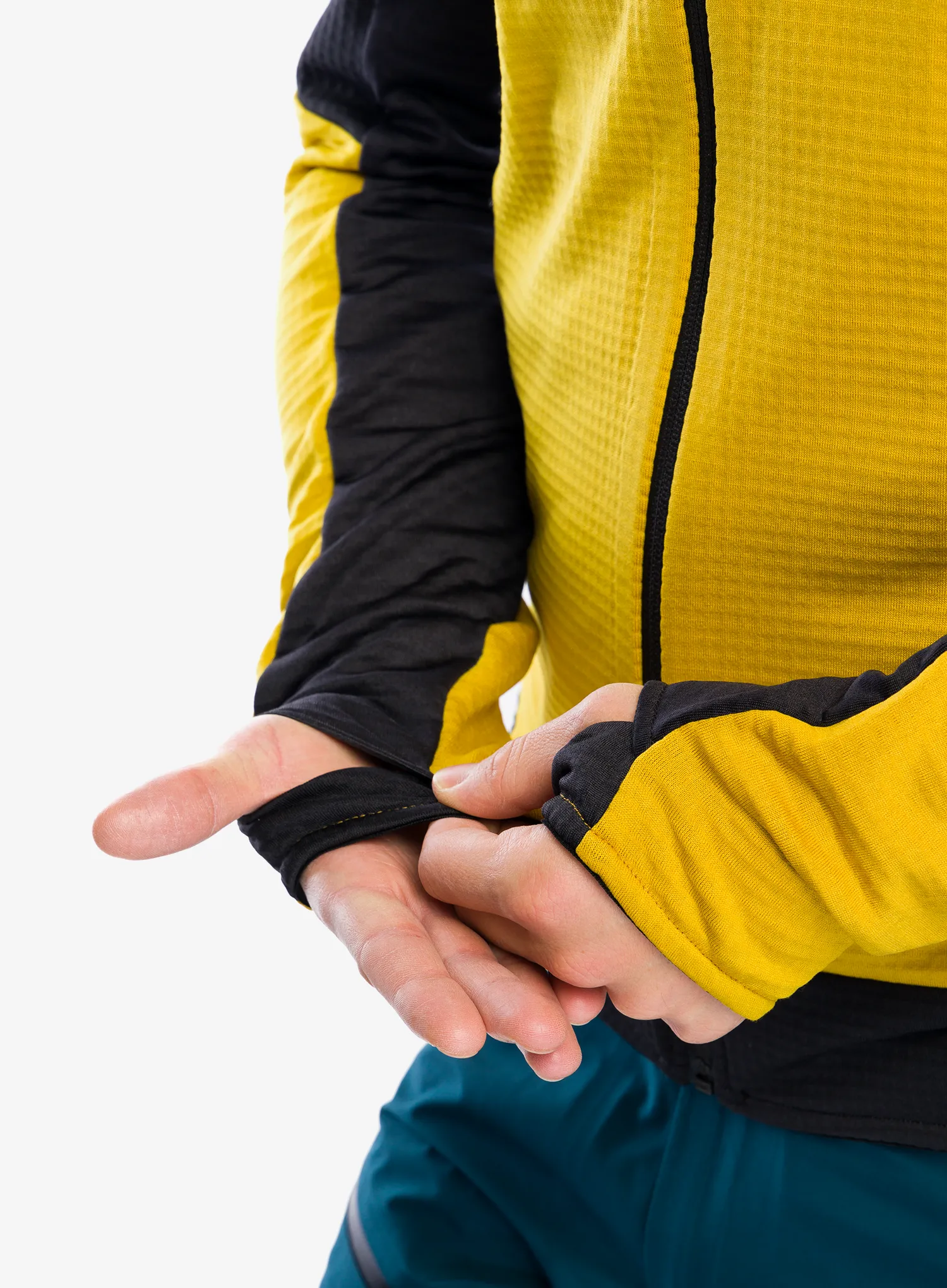 Dukserica na otkopčavanje Montura Stretch Color 2 Maglia - mustard