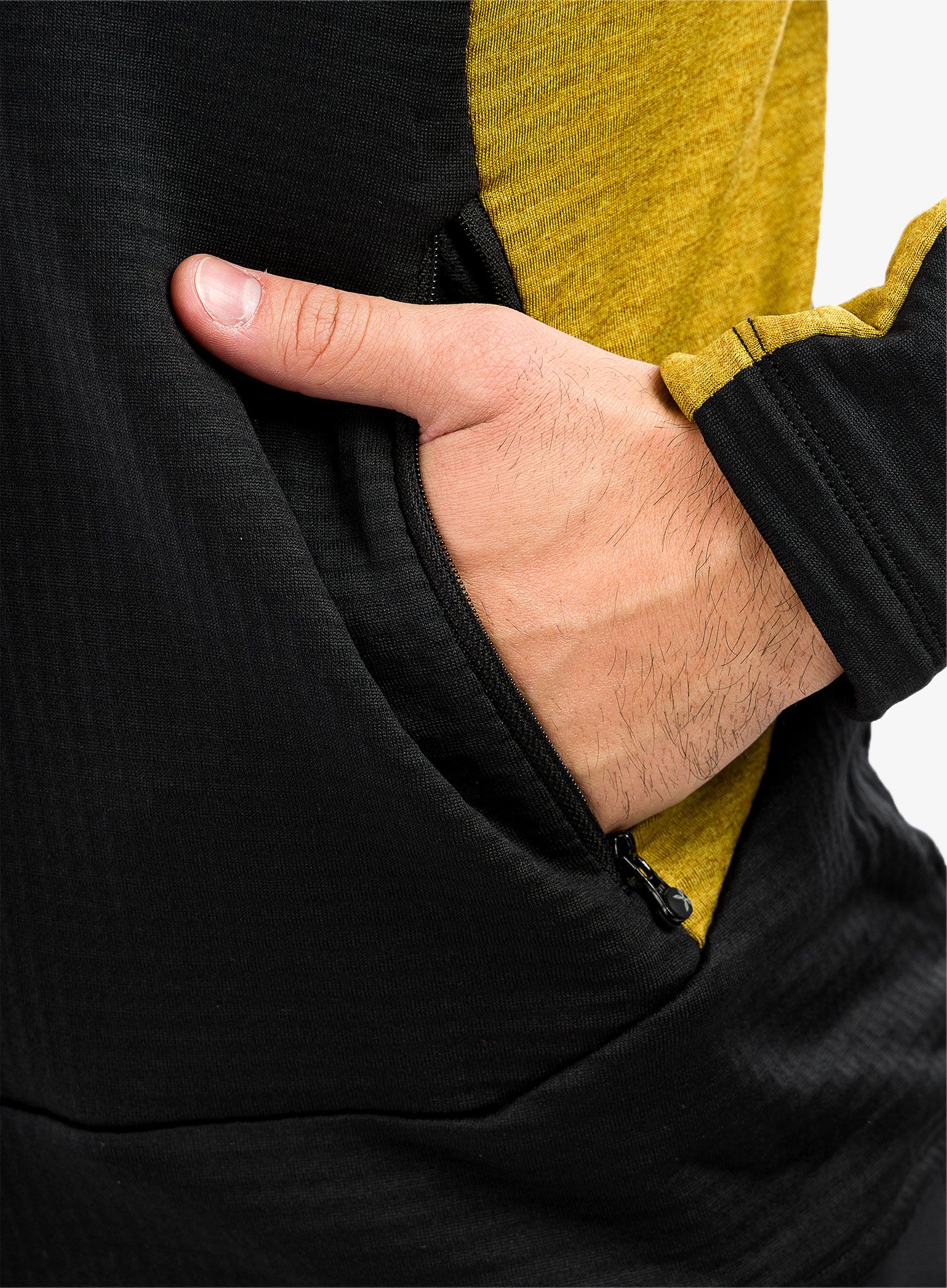 Dukserica od flisa Montura Stretch Color Jacket - black/gold