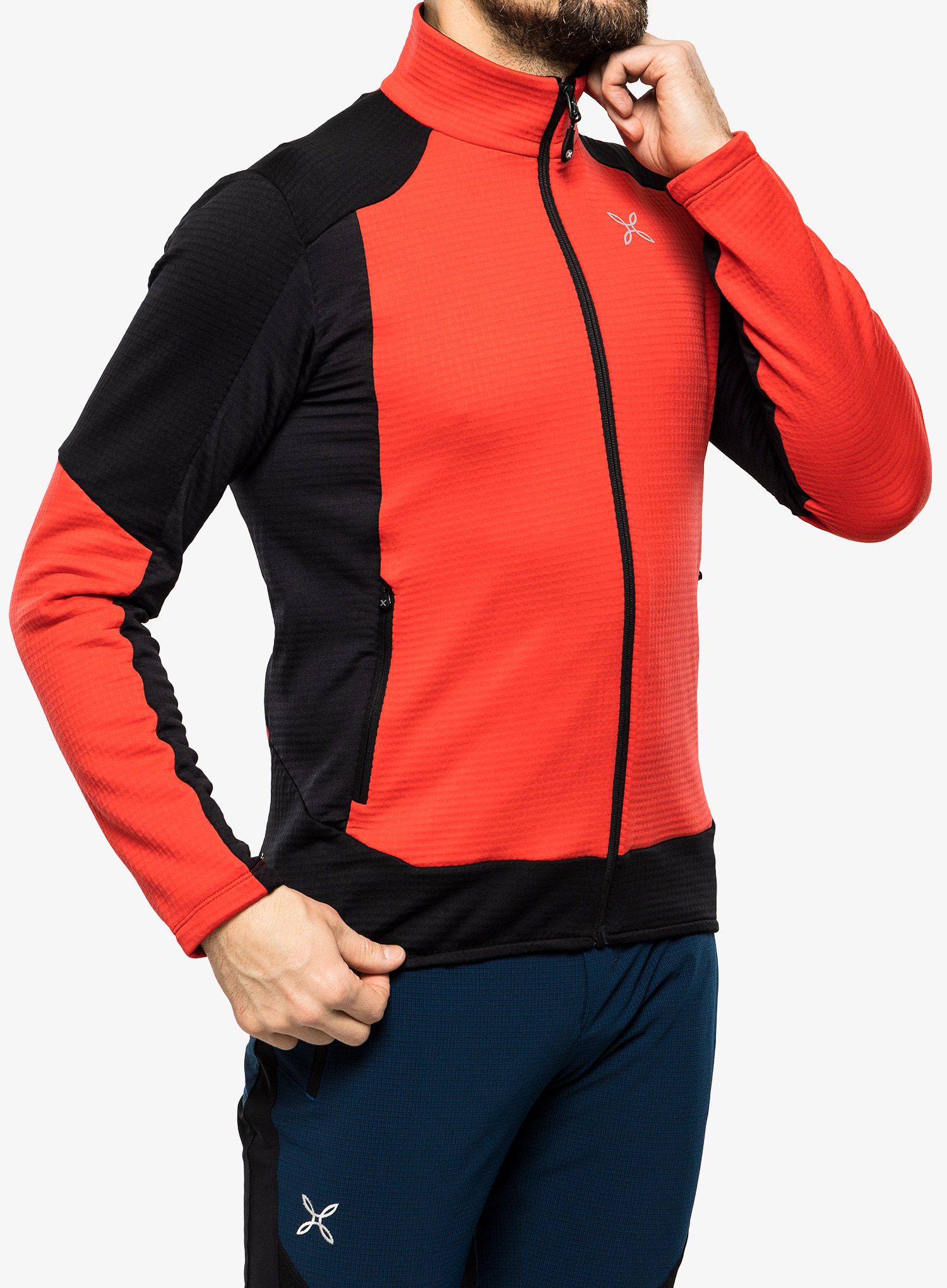 Dukserica od flisa Montura Stretch Color Jacket - power red
