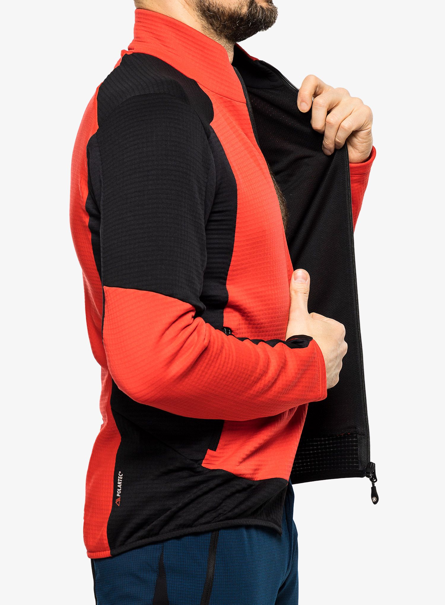 Dukserica od flisa Montura Stretch Color Jacket - power red
