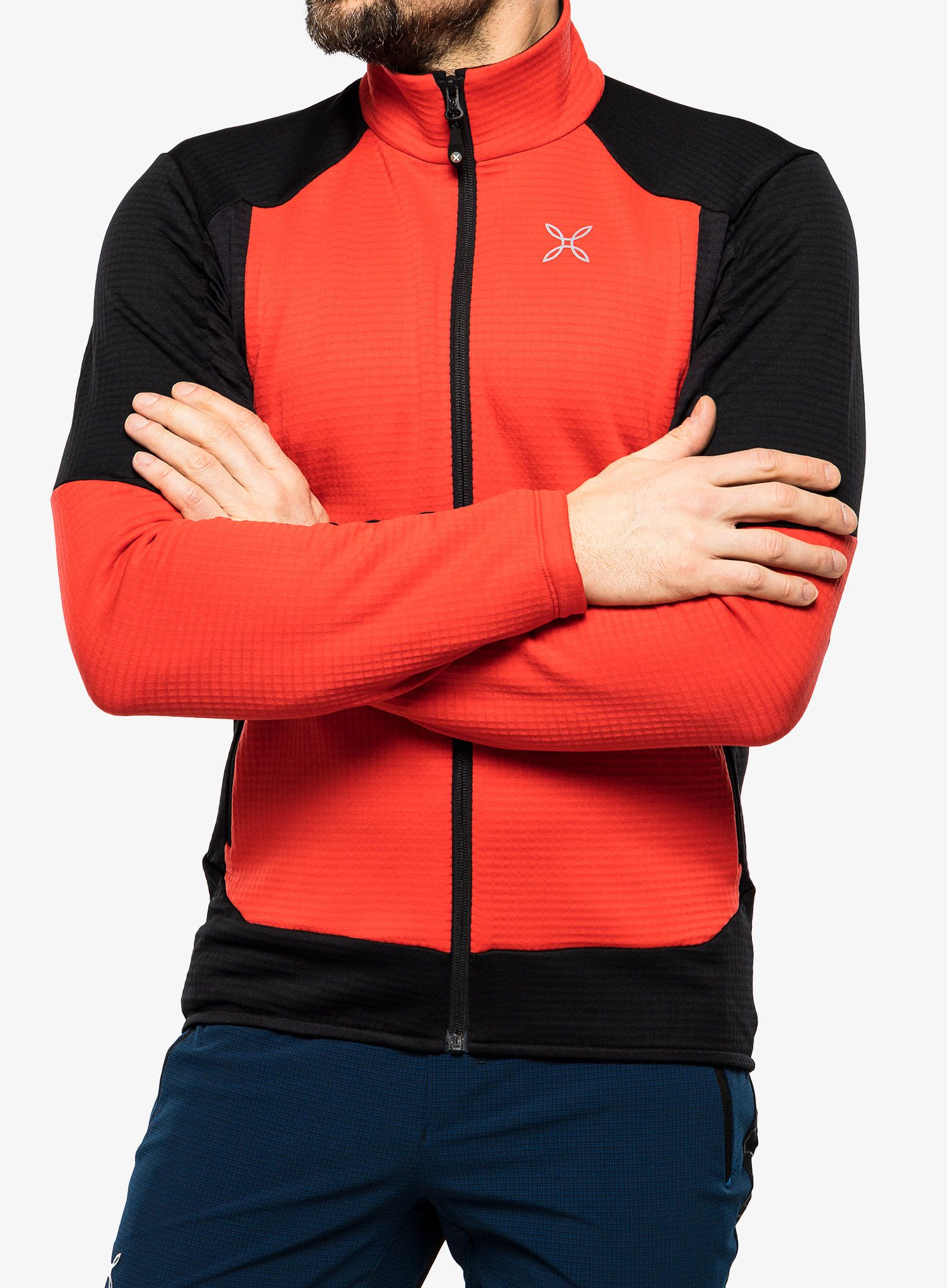 Dukserica od flisa Montura Stretch Color Jacket - power red