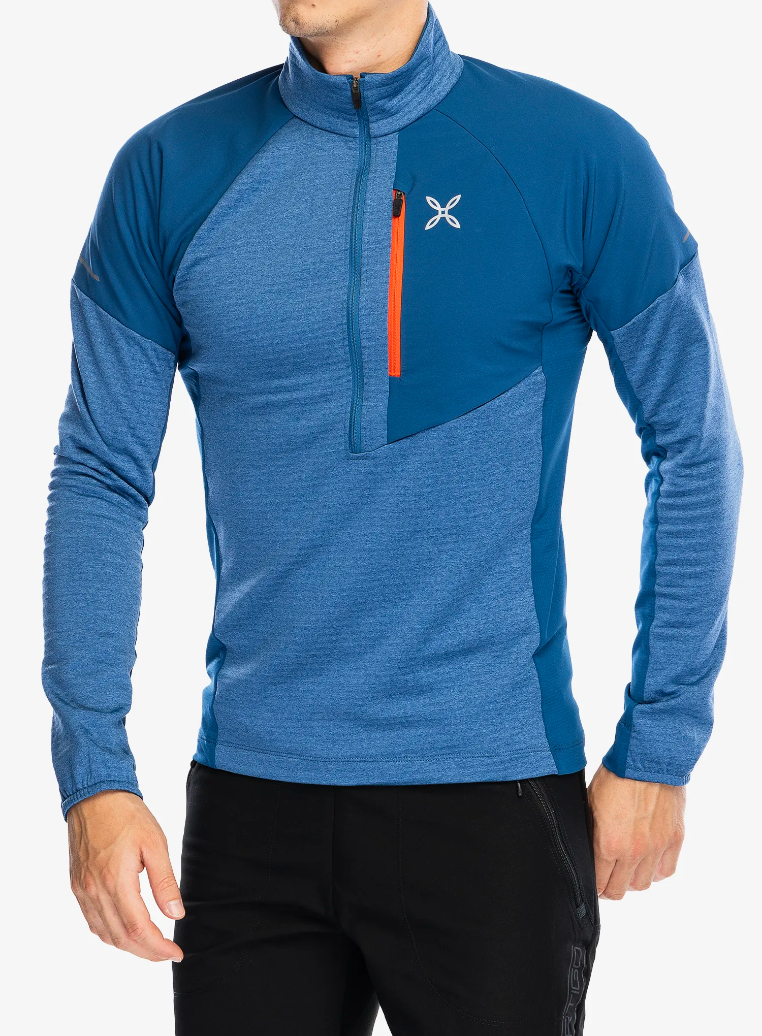 Dukserica Montura Thermal Grid 2 Anorak - deep blue/orange
