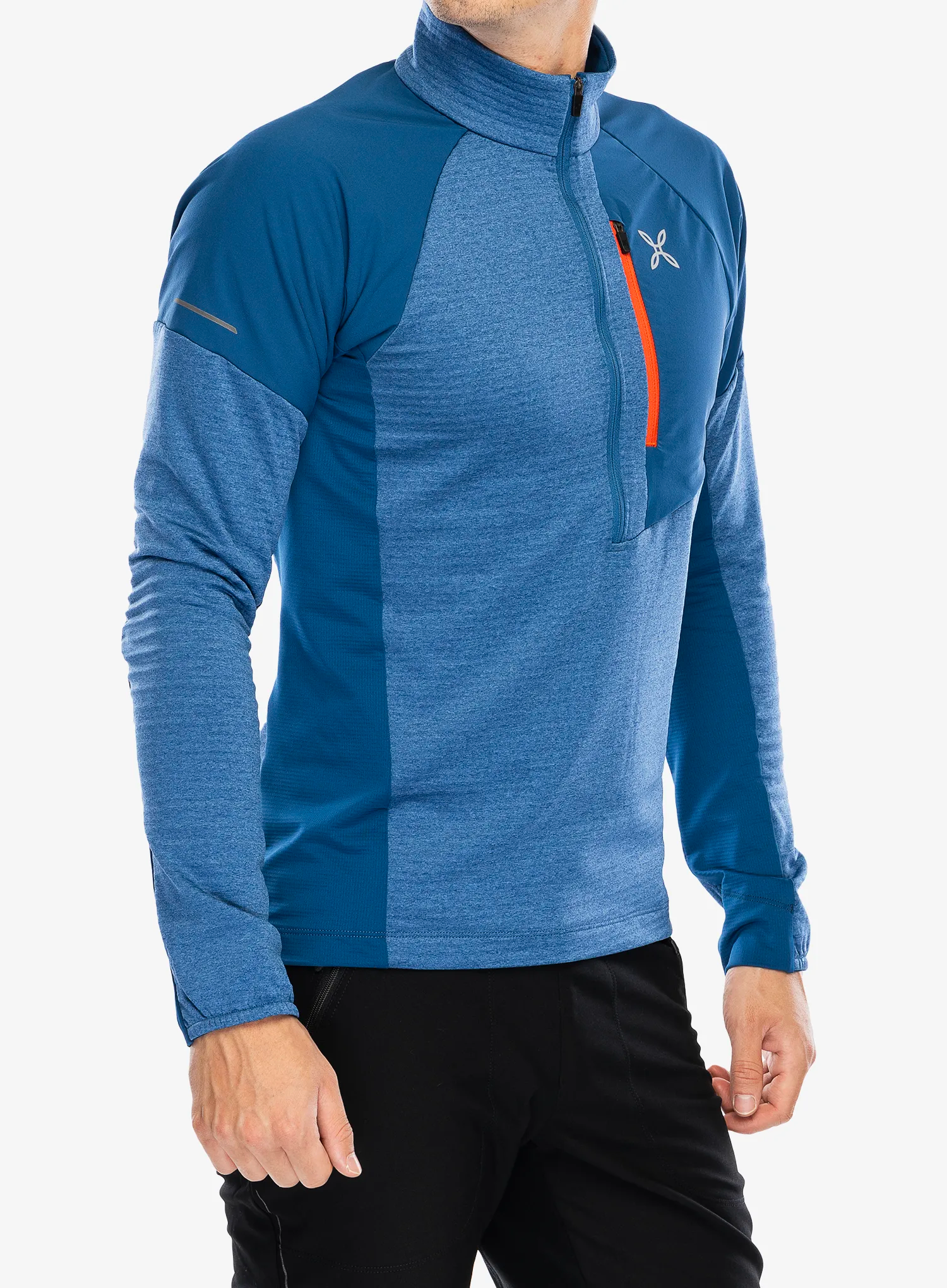 Dukserica Montura Thermal Grid 2 Anorak - deep blue/orange