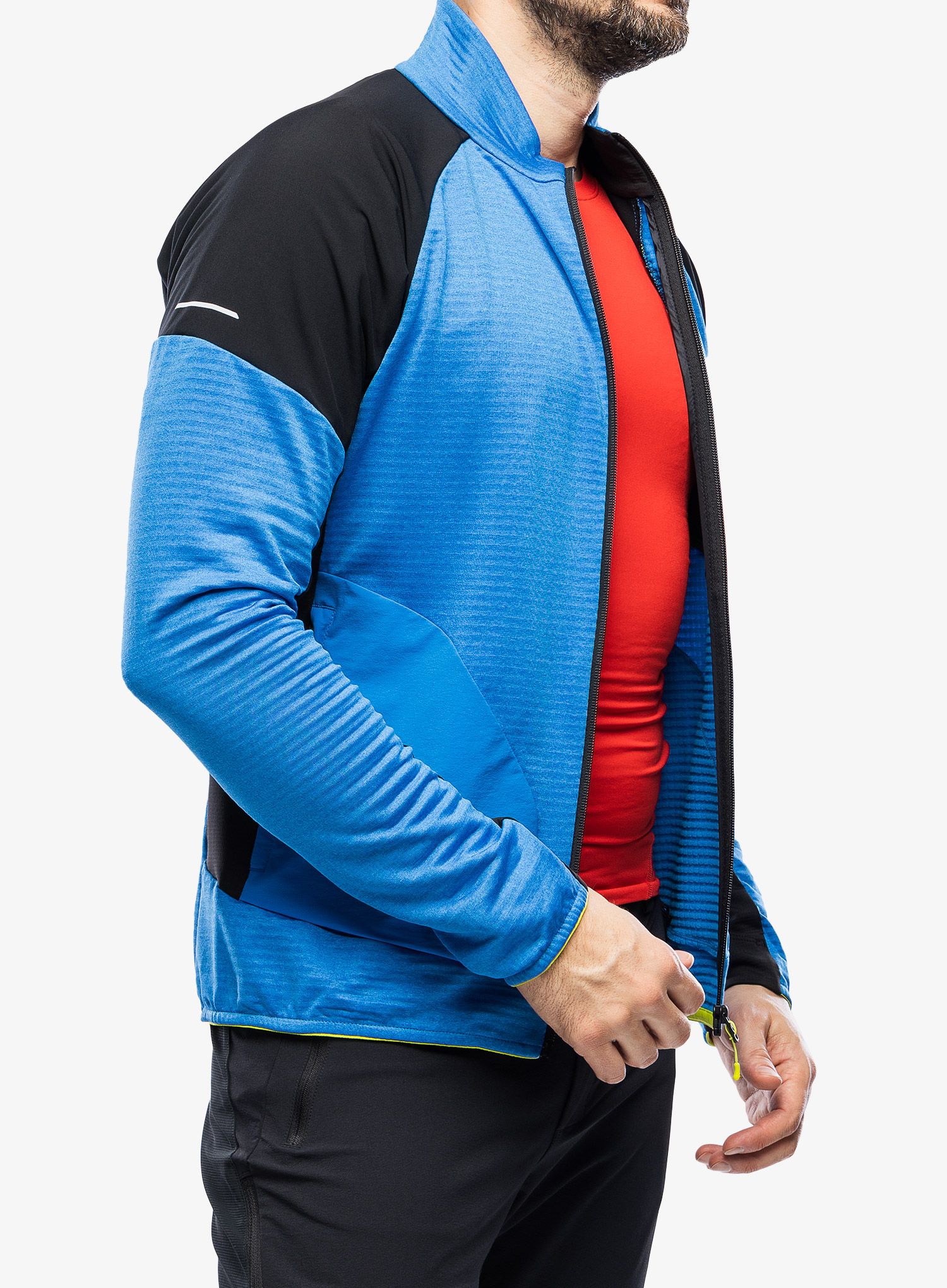 Dukserica Montura Thermal Grid 2 Maglia - bright blue/lime green