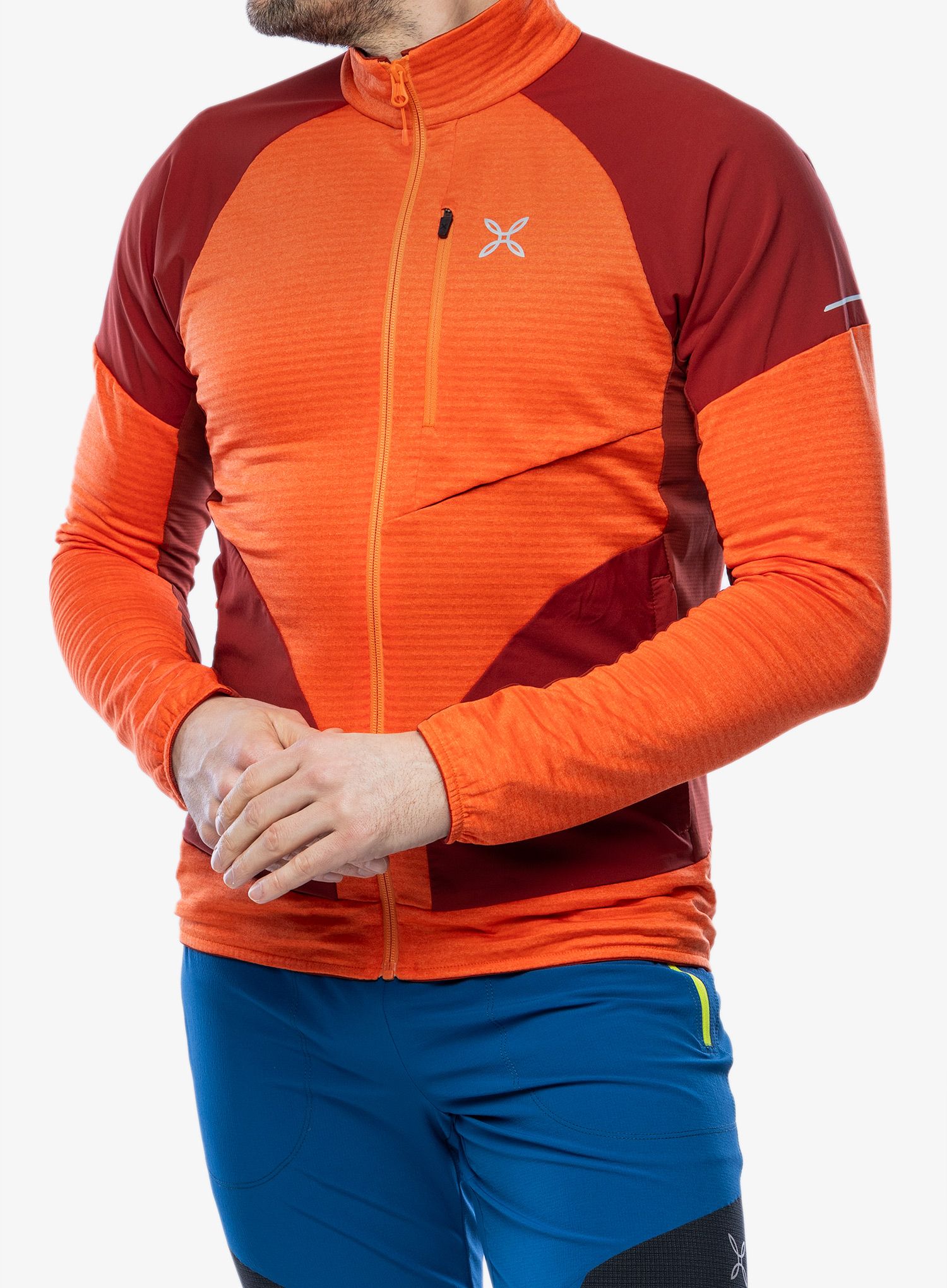 Dukserica Montura Thermal Grid 2 Maglia - bright orange/tobacco