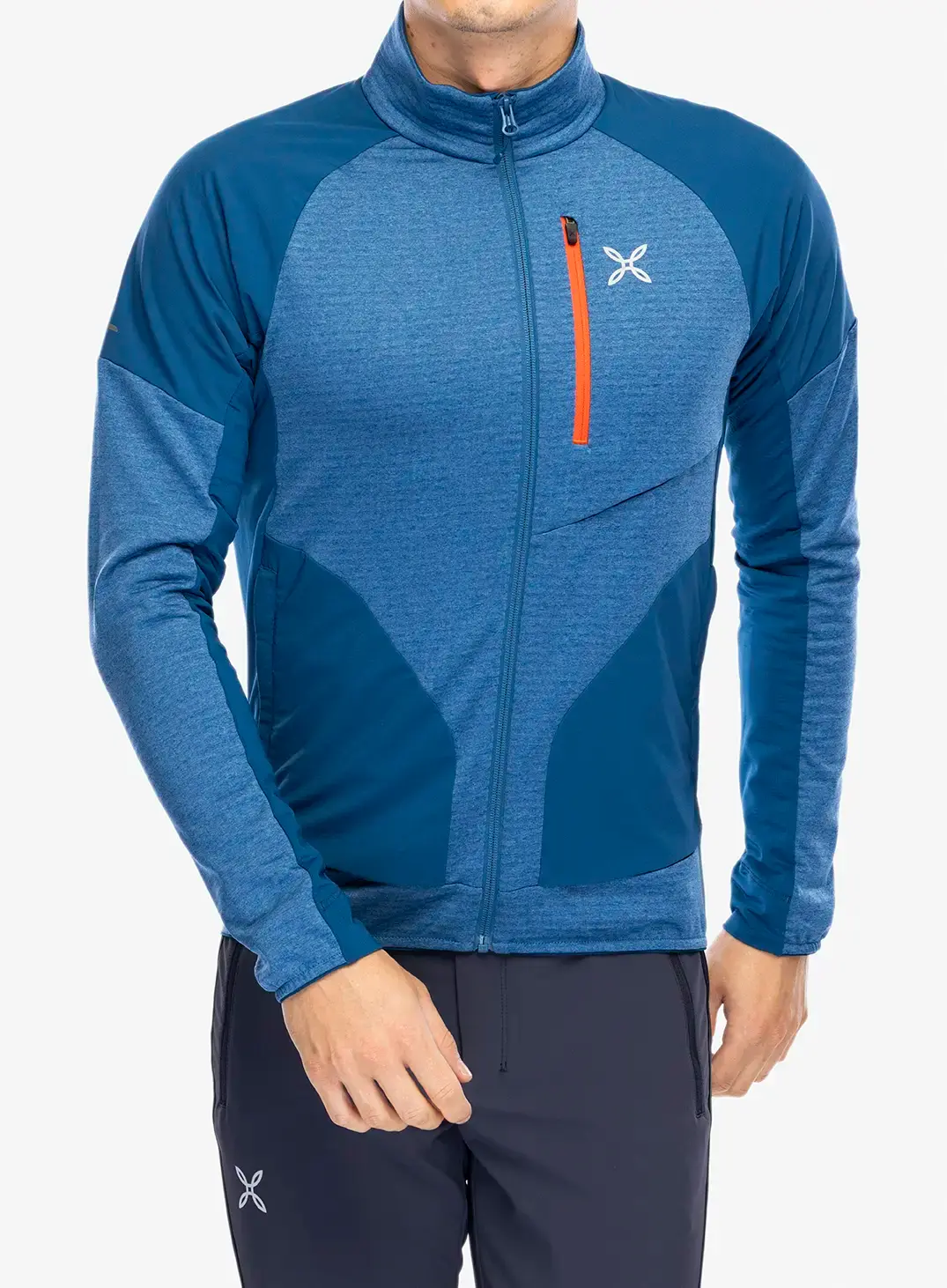 Dukserica Montura Thermal Grid 2 Maglia - deep blue/orange