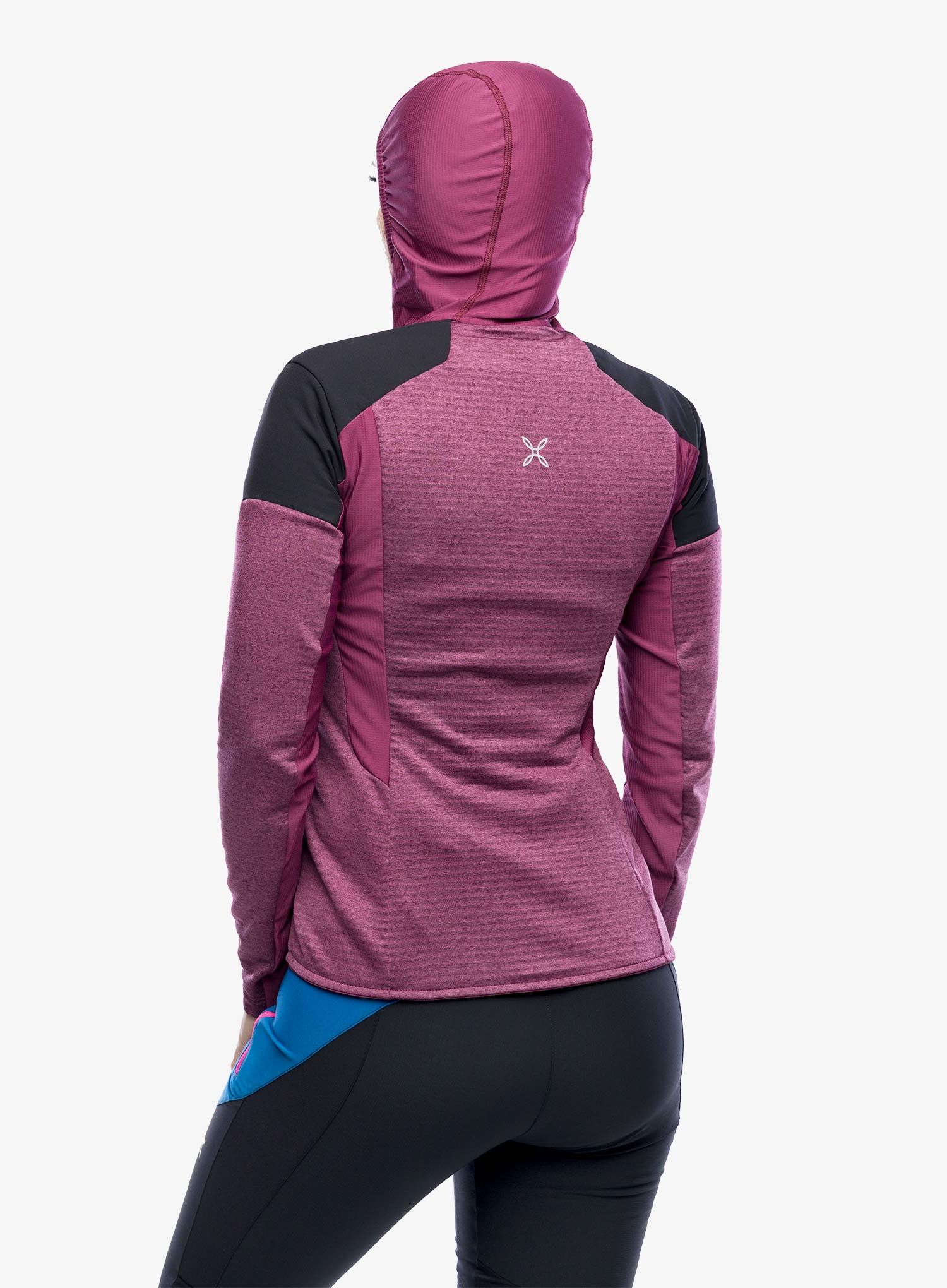 Ženska trekking dukserica Montura Thermalgrid Pro 2 Maglia - wine red