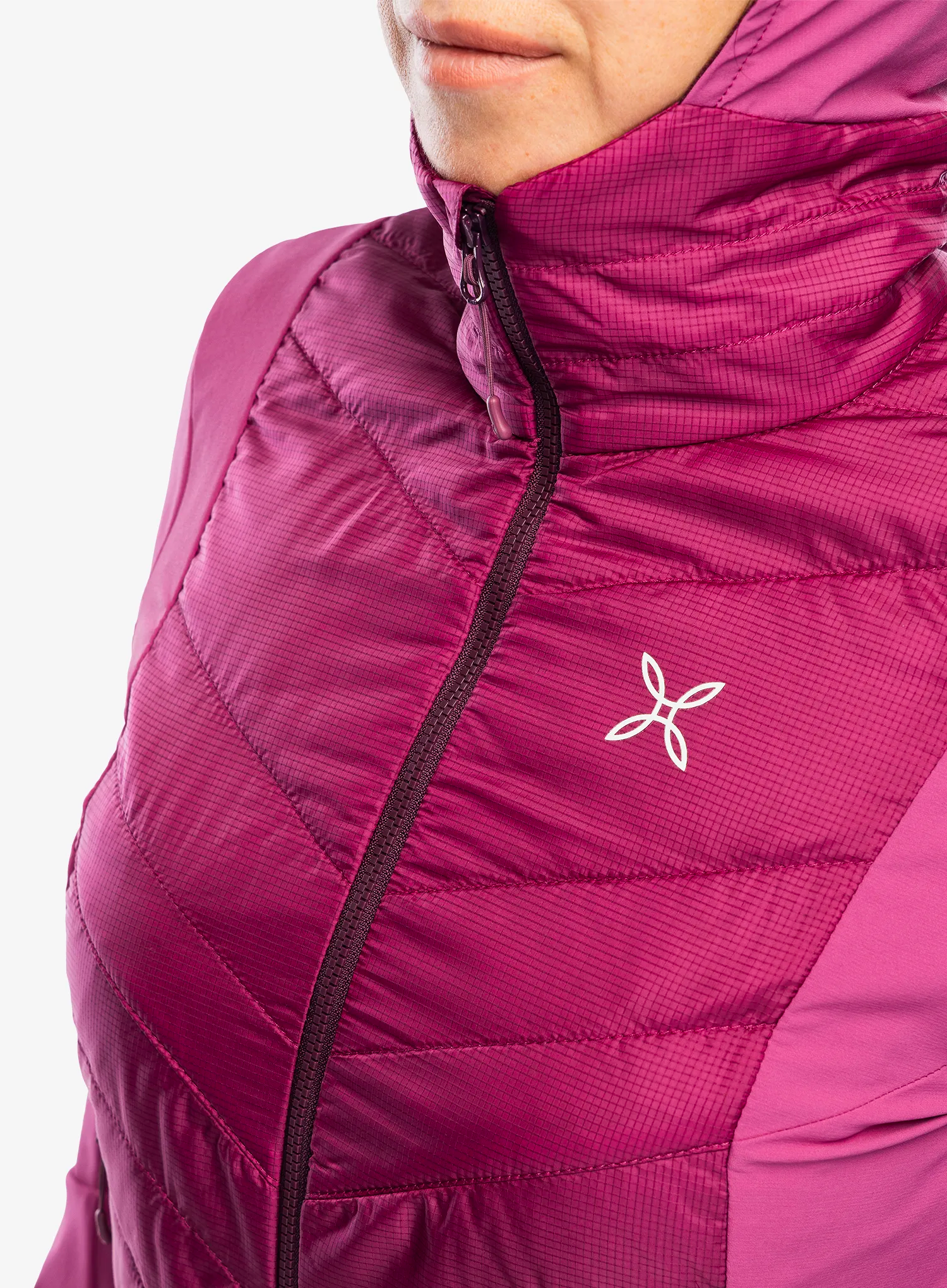 Ženska hibridna jakna Montura Trace Hybrid Jacket - baton rouge/wine red