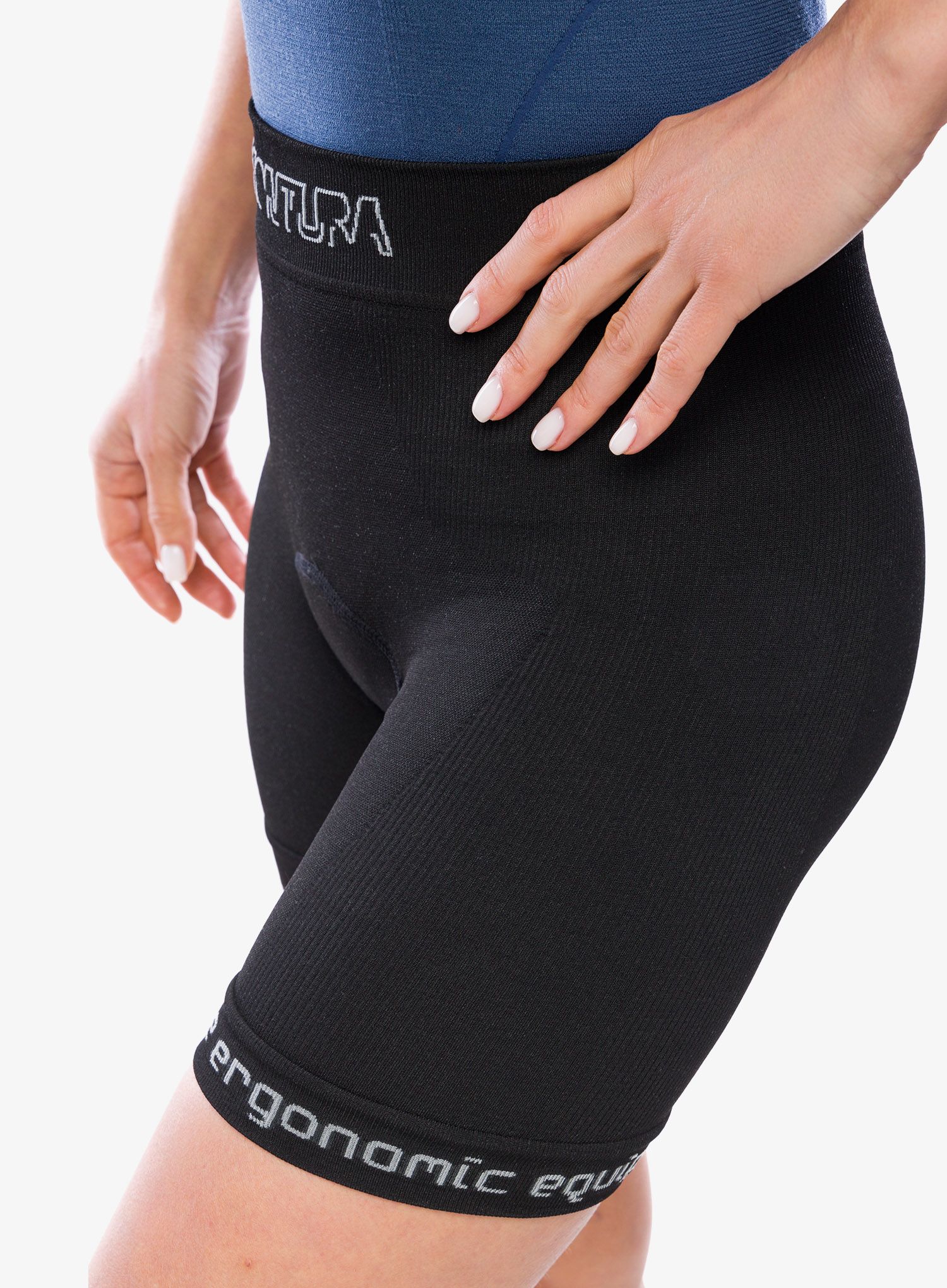 Ženske biciklističke kratke hlače s umetkom Montura Under Shorts - black