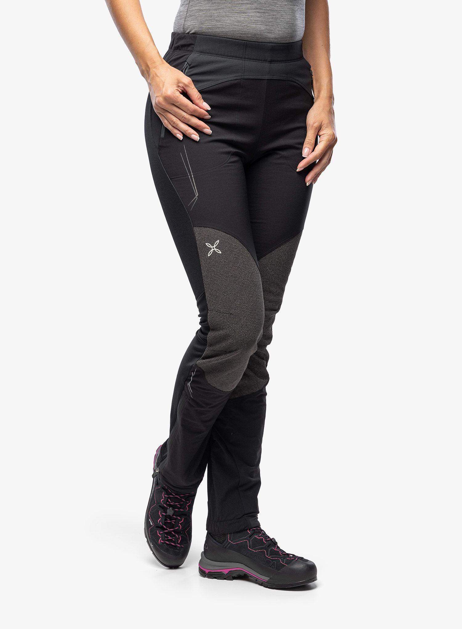Ženske trekking hlače Montura Vertigo 2 Pants - black/lead