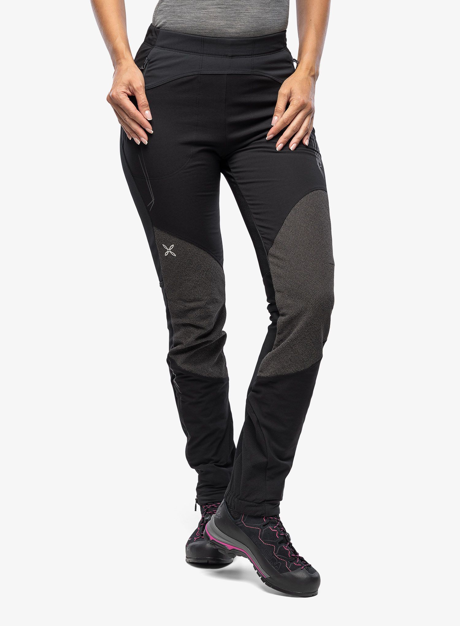 Ženske trekking hlače Montura Vertigo 2 Pants - black/lead
